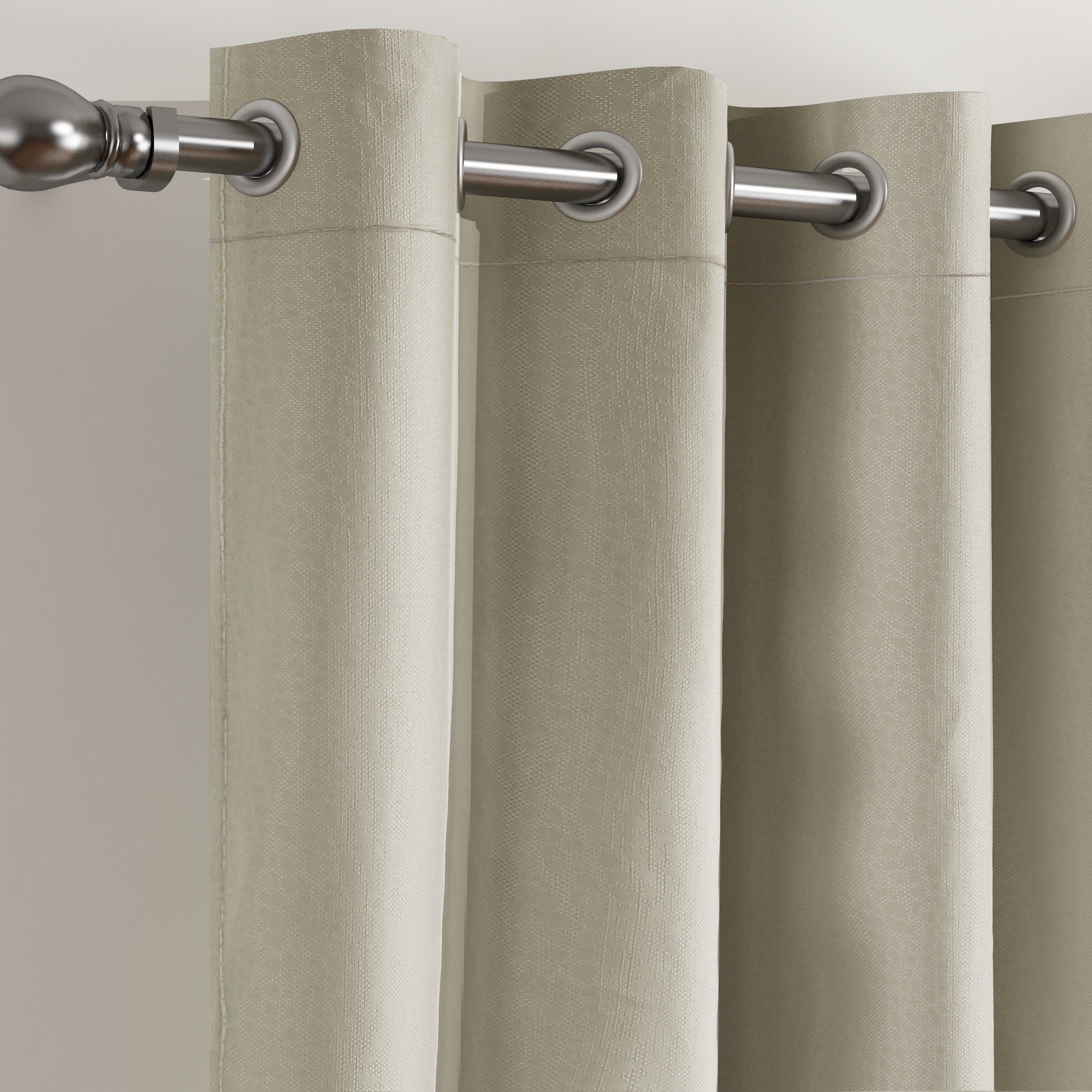 طقم ستائر جاكار معتمة قطعتين من ماتريكس ريزا - 135×300 سم-hbxhomeware-hbxbedroom-image-2