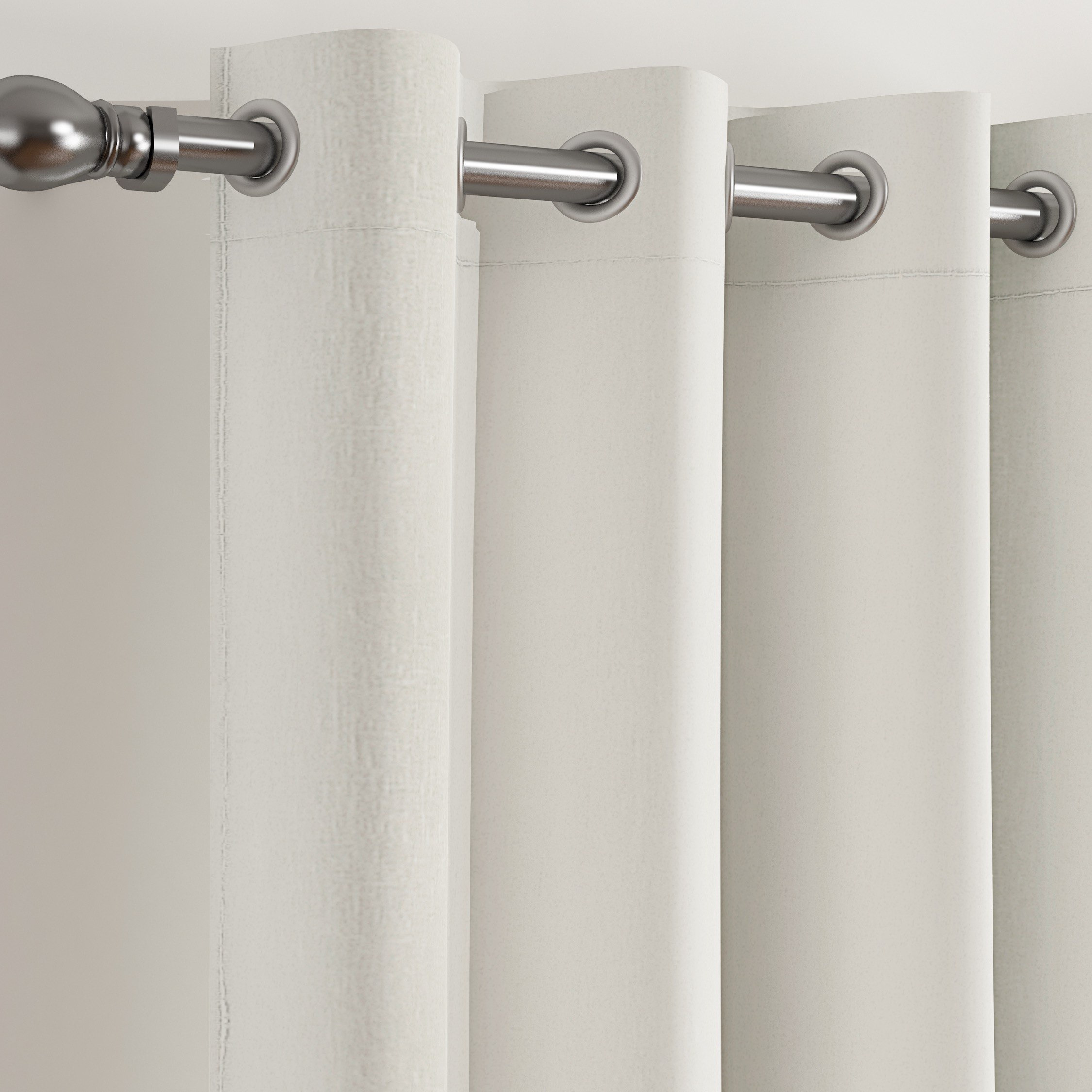 Matrix 2-Piece Slub Jacquard Blackout Curtain Set - 135x300 cm-hbxhomeware-hbxbedroom-image-2