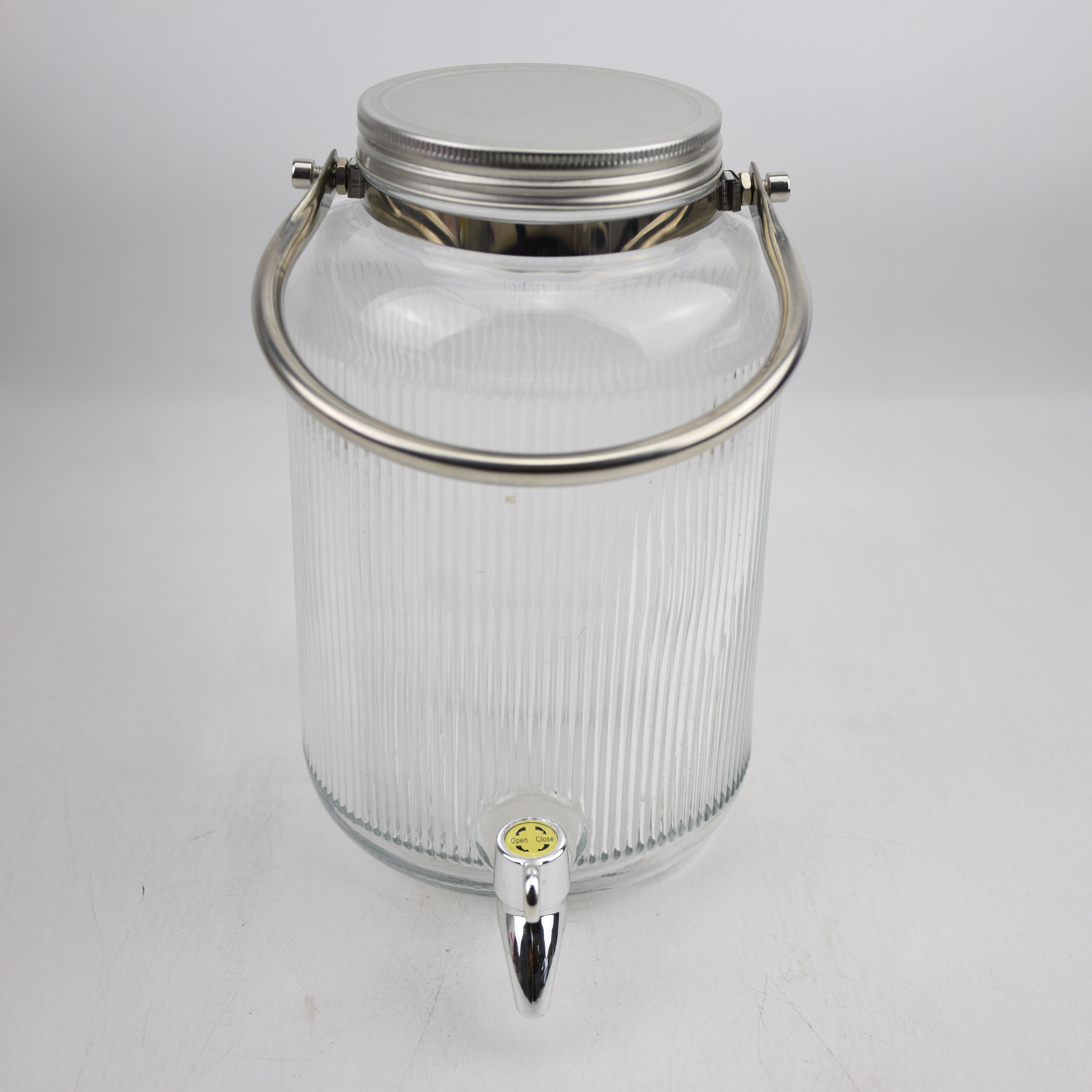 Neo Glass Dispenser with Metal Handle and Stand - 4 L-hbxhomeware-hbxkitchen-image-2