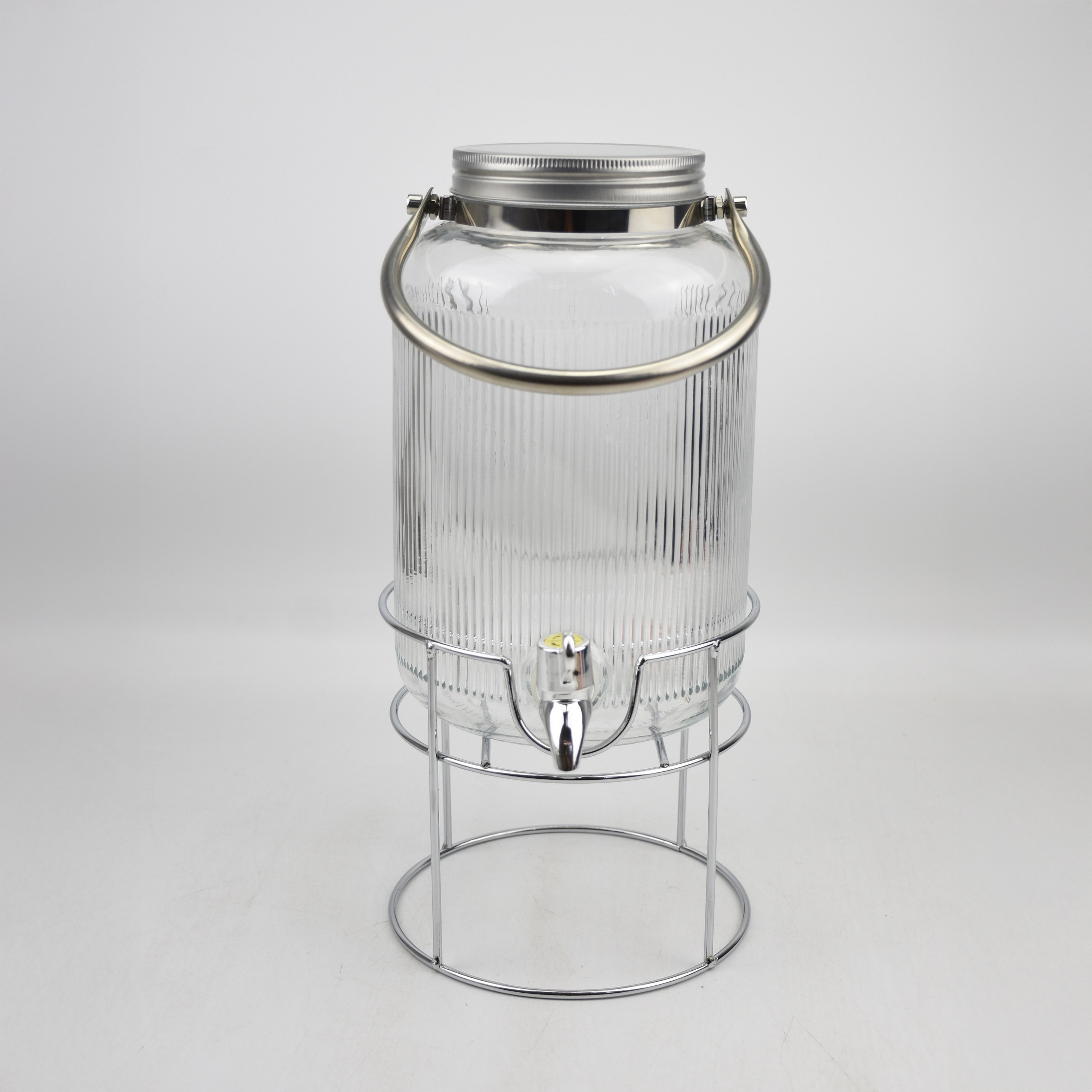 Neo Glass Dispenser with Metal Handle and Stand - 4 L-hbxhomeware-hbxkitchen-image-5