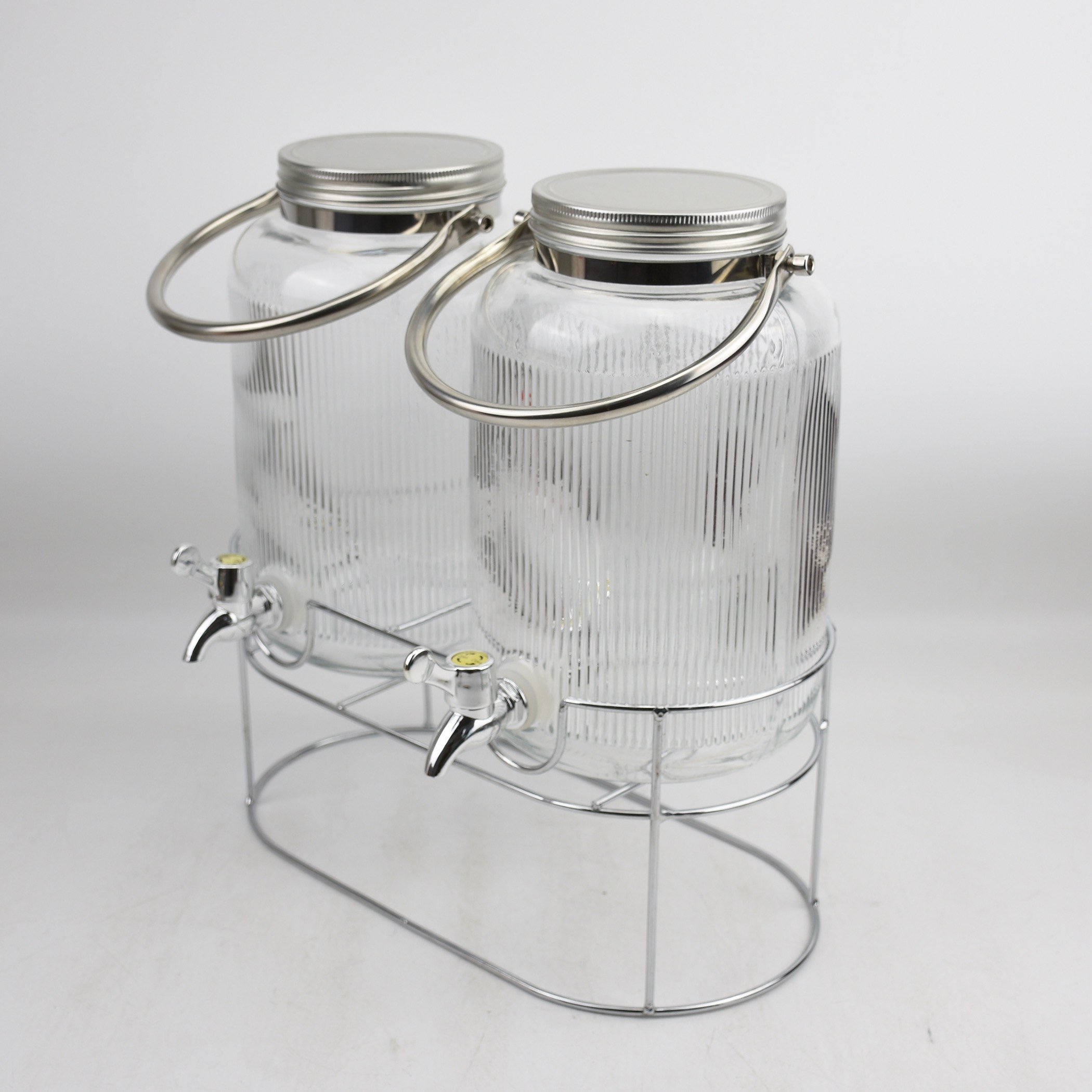 موزع مشروبات زجاج مزدوج مع حامل ومقبض معدن من نيو - 4 لتر-hbxhomeware-hbxkitchen-image-2