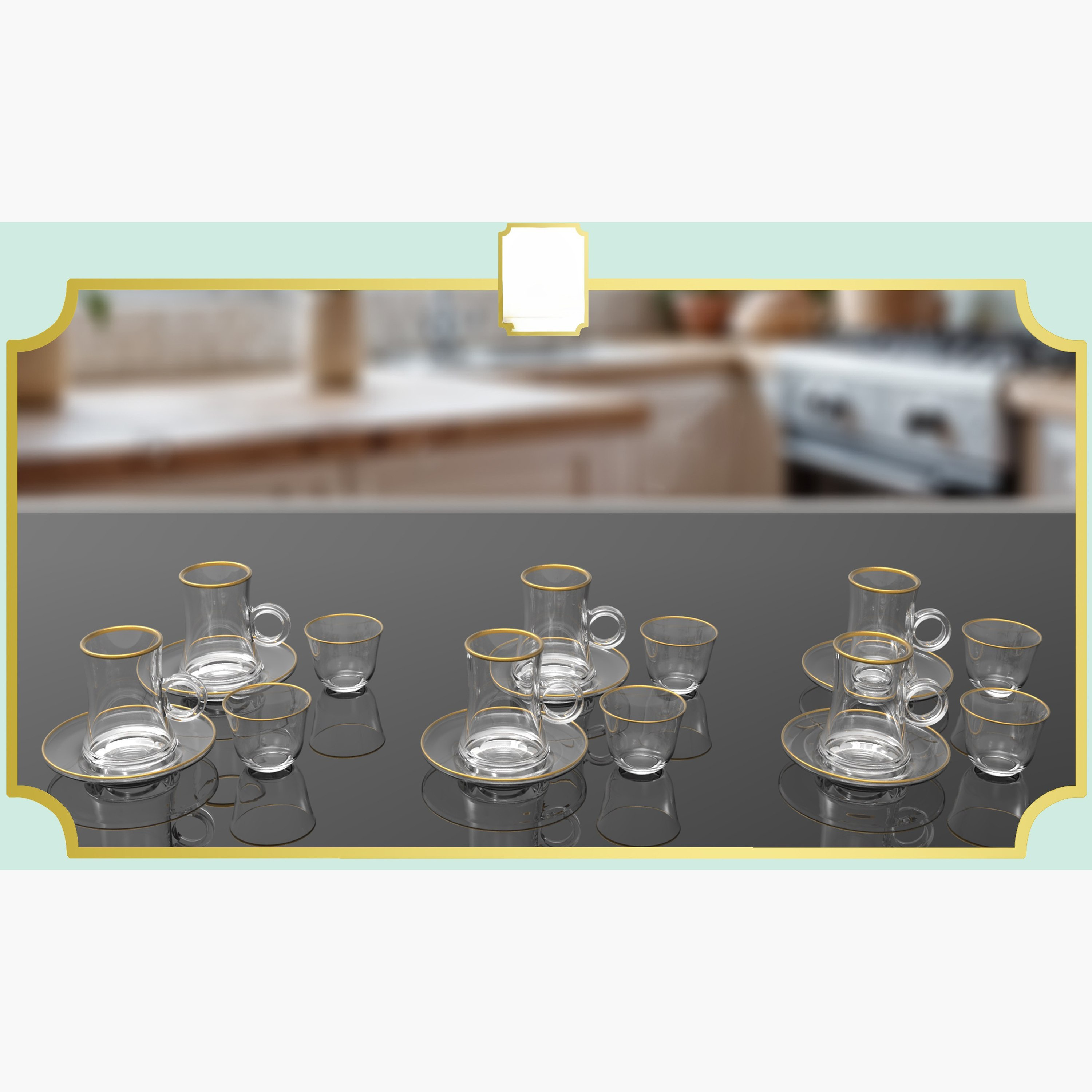 طقم شاي زجاجي 18 قطعة من نيو-hbxhomeware-diningandtabletop-coffeeandteasets-image-4