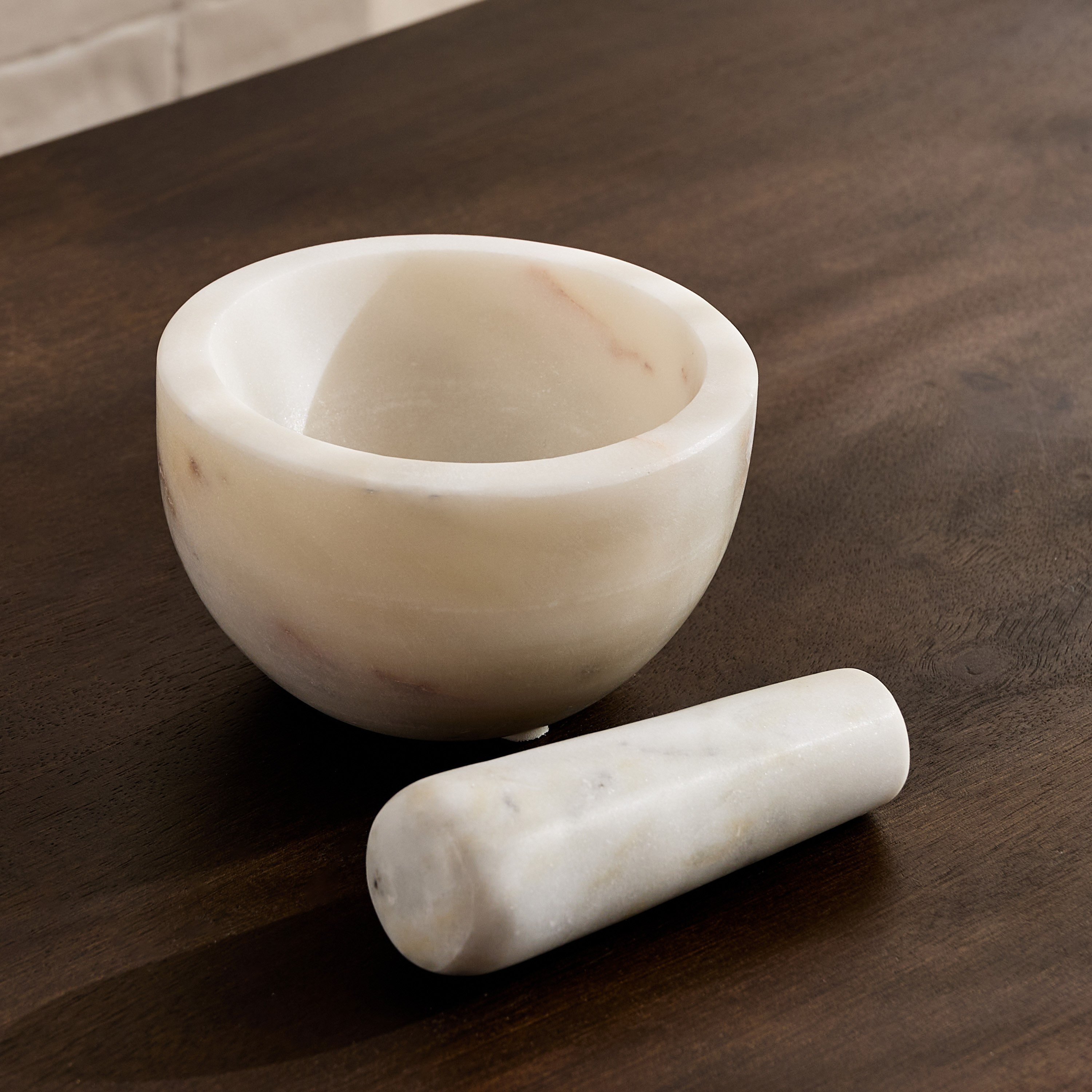 Blake Madlin Marble Mortar and Pestle - 8x13x13 cm-hbxkitchen-kitchenware-kitchenaccessories-image-2