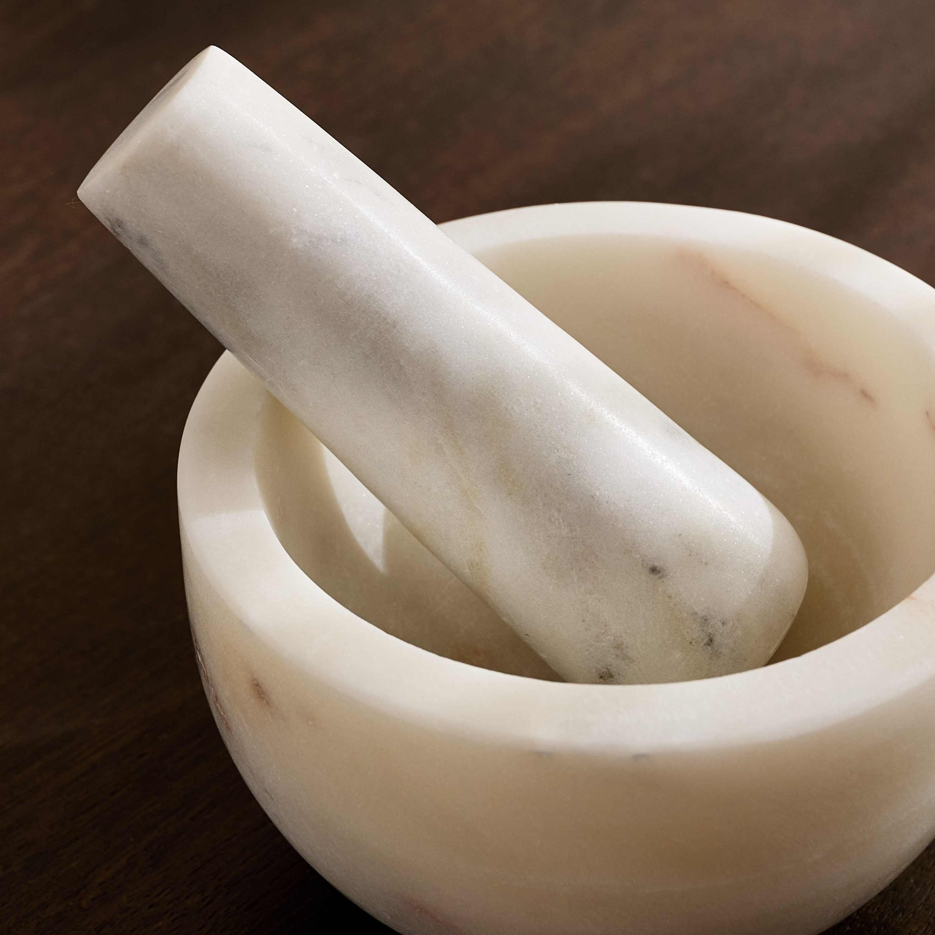 Blake Madlin Marble Mortar and Pestle - 8x13x13 cm-hbxkitchen-kitchenware-kitchenaccessories-image-3