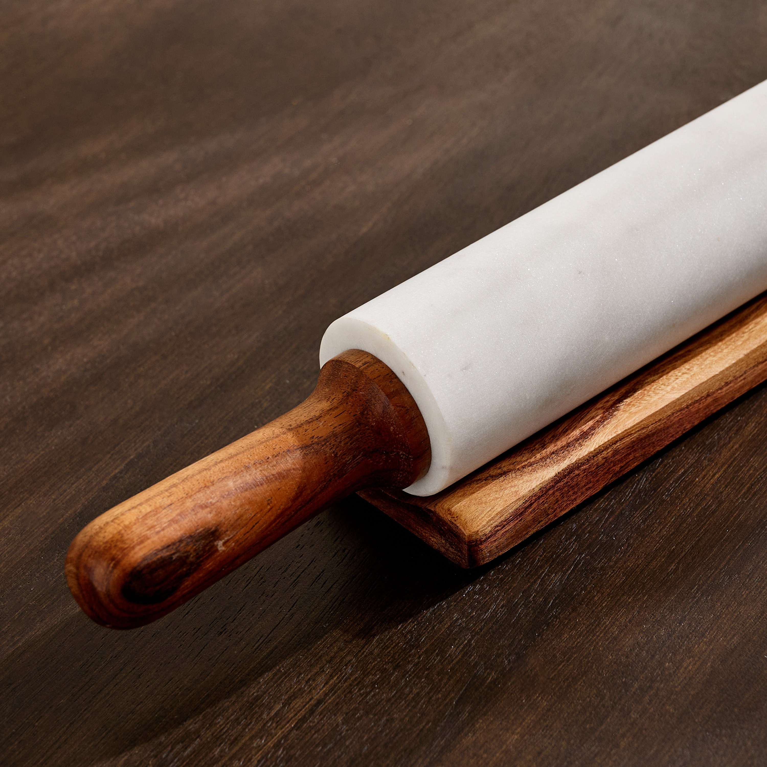 Blake Madlin Marble Rolling Pin - 38.5x5.5 cm-hbxkitchen-kitchenware-kitchenaccessories-image-3