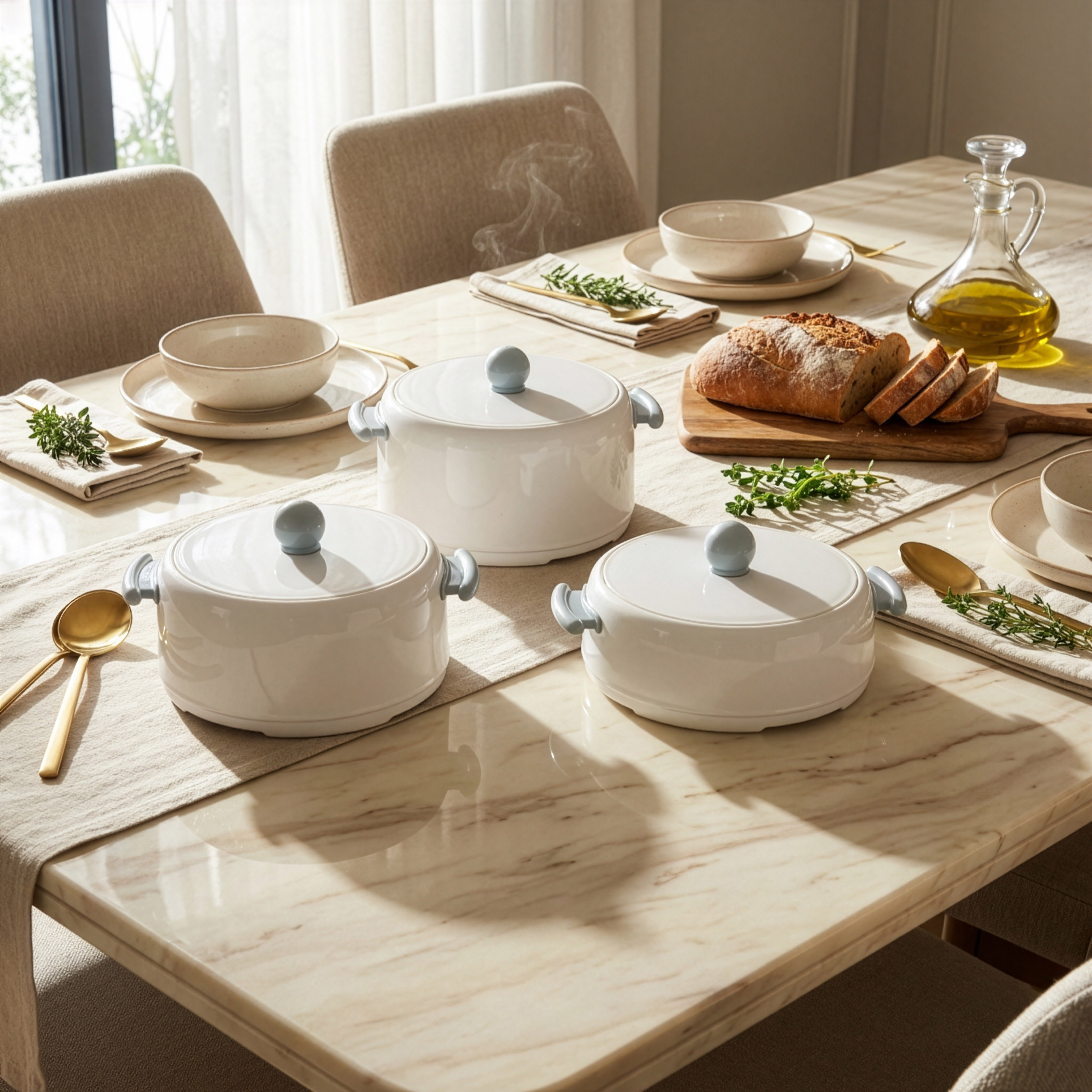 Atlanta Double Wall Hot Pot Casserole - 2.5 L-hbxdecorandfurnishings-tabletop-serveware-image-5