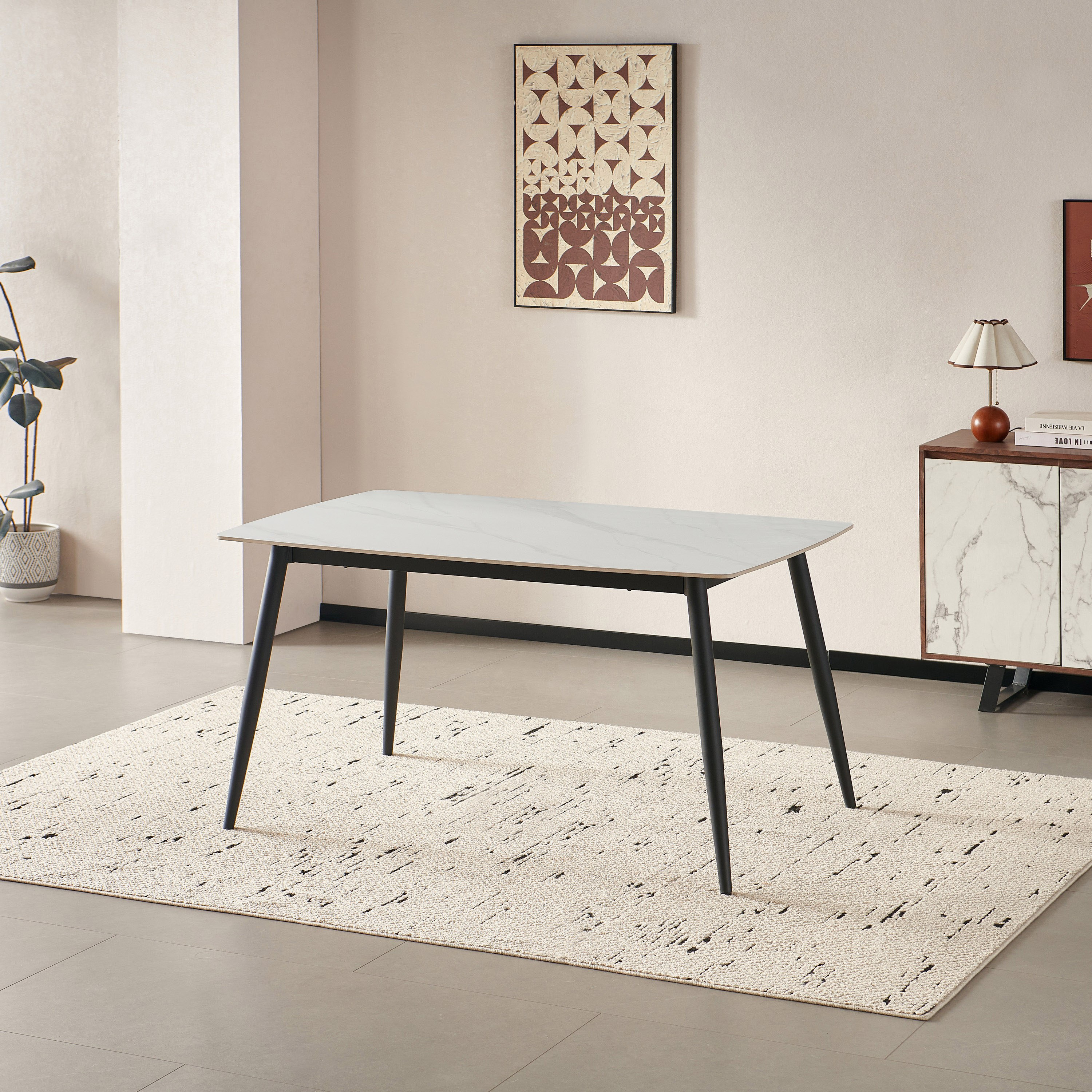 Movo Roma 6-Seater Sintered Stone Dining Set-hbxdiningroom-diningtablesandsets-diningtables-sixseater-image-2