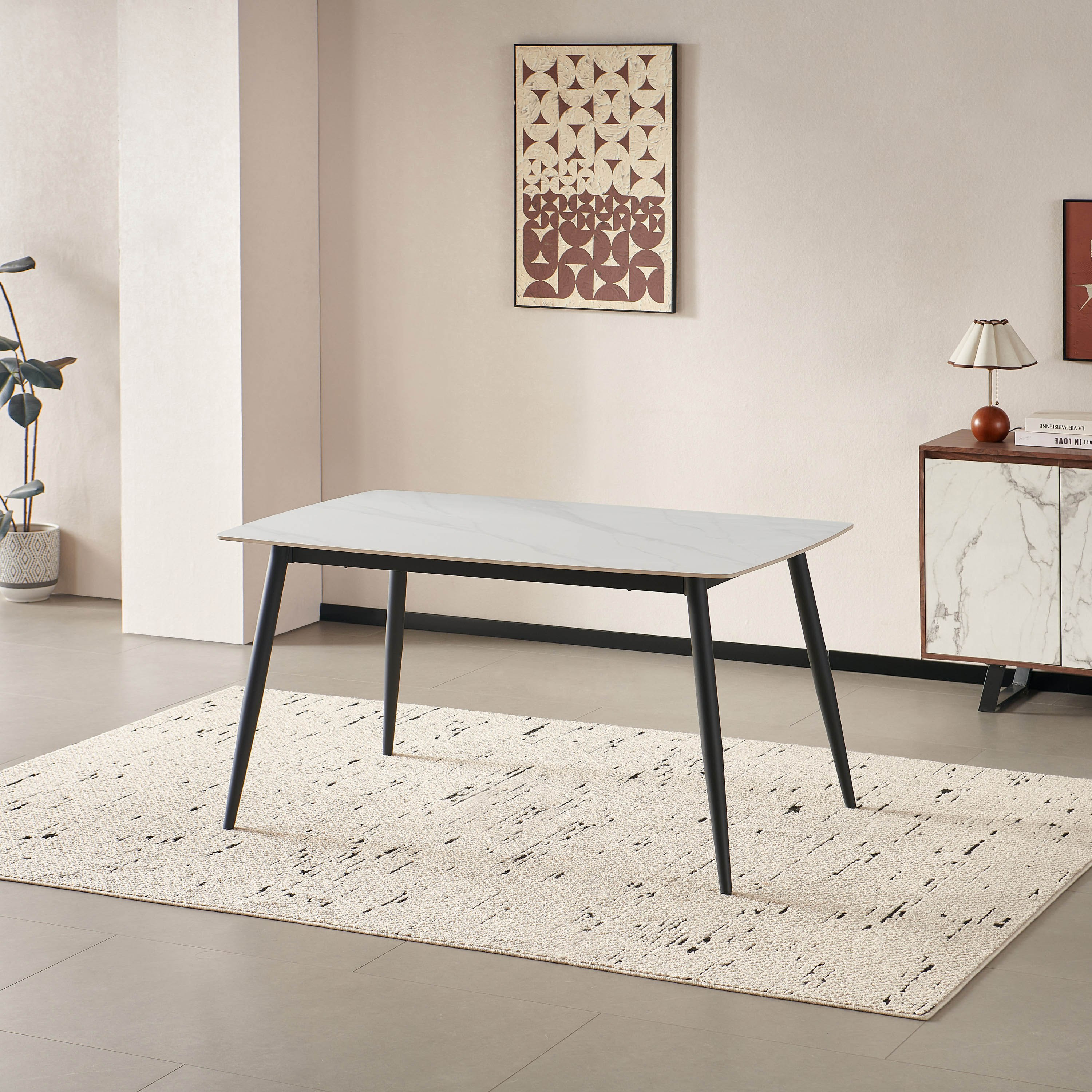 Movo Roma 6-Seater Sintered Stone Dining Set-hbxdiningroom-diningtablesandsets-diningtables-sixseater-image-2