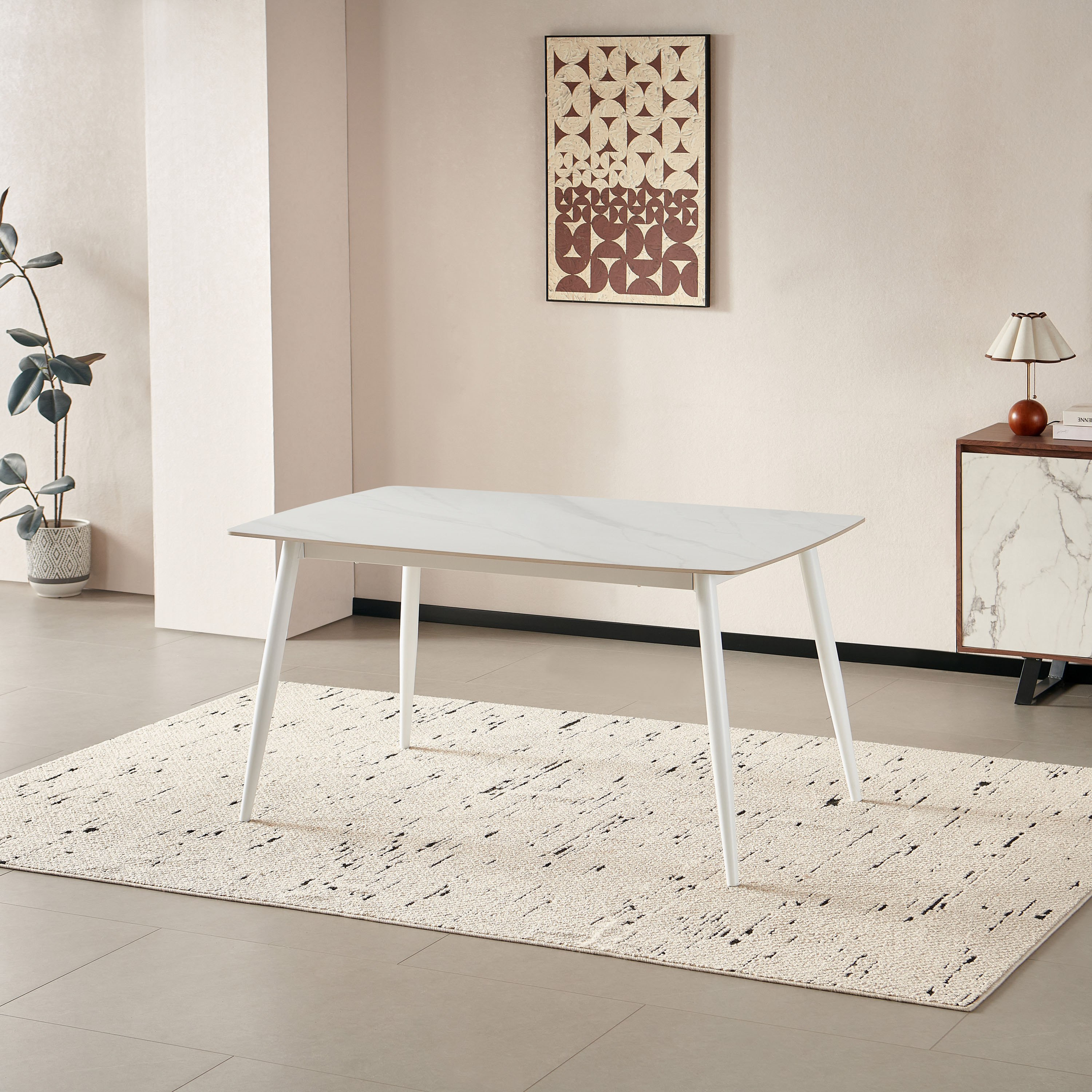 Movo Roma 6-Seater Sintered Stone Top Dining Set-hbxdiningroom-diningtablesandsets-diningtables-sixseater-image-2