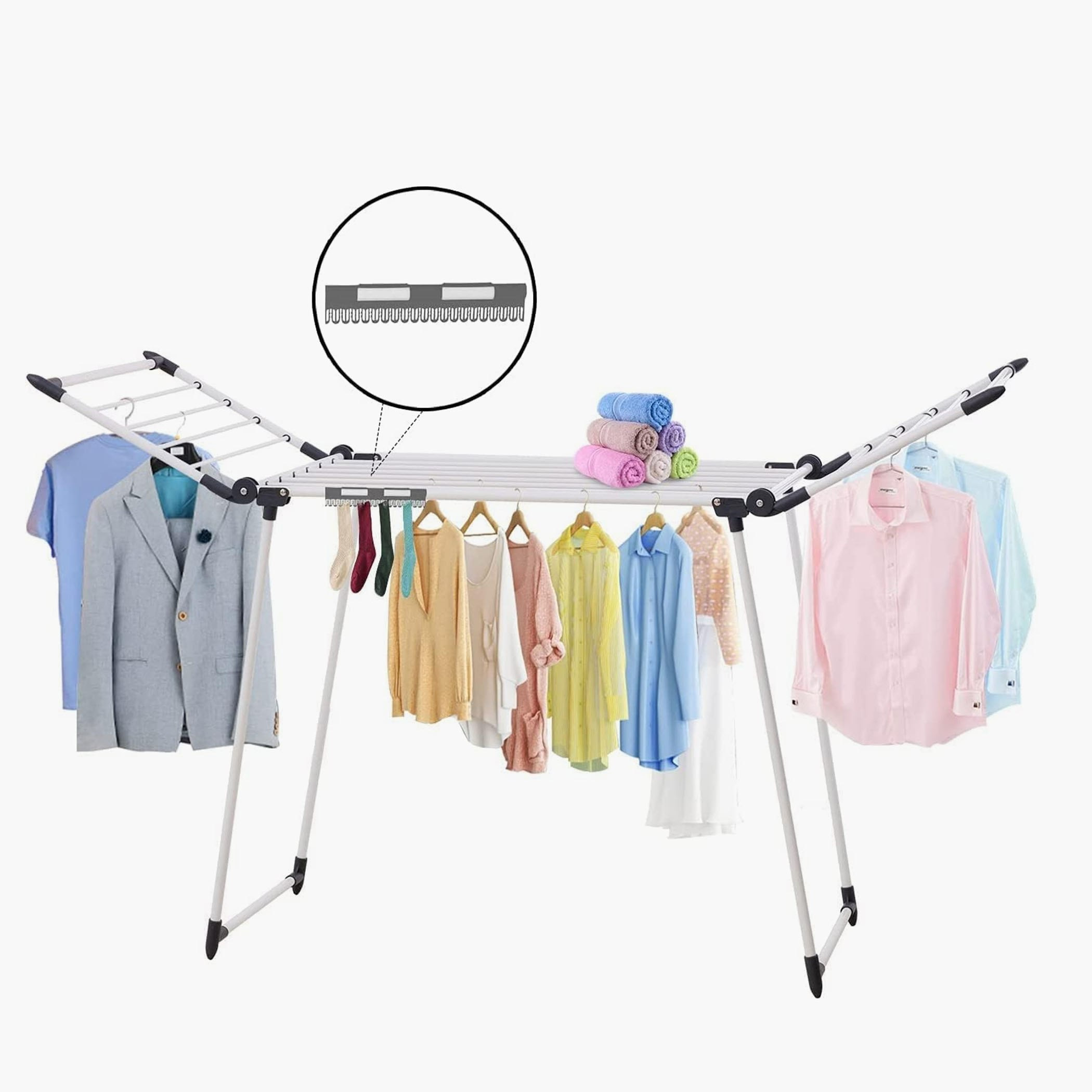 مجفف ملابس فراشة من أميتي - 170x64x108 سم-hbxhomeware-bathandlaundry-clothesdryingracks-image-1