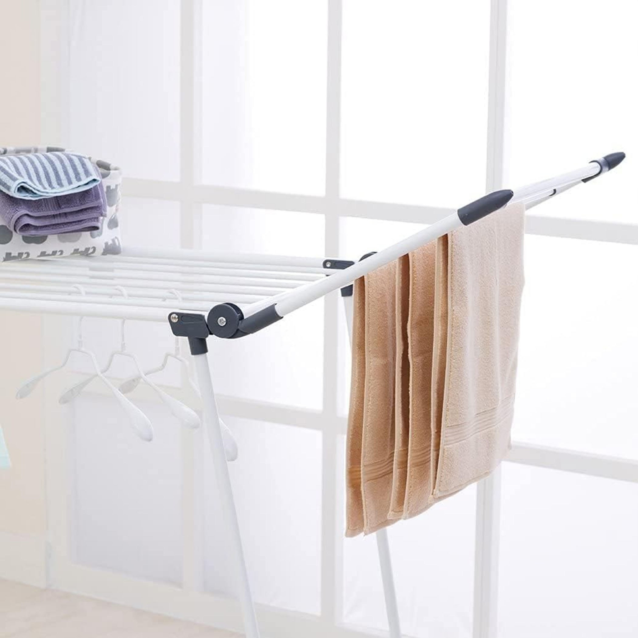 مجفف ملابس فراشة من أميتي - 170x64x108 سم-hbxhomeware-bathandlaundry-clothesdryingracks-image-2