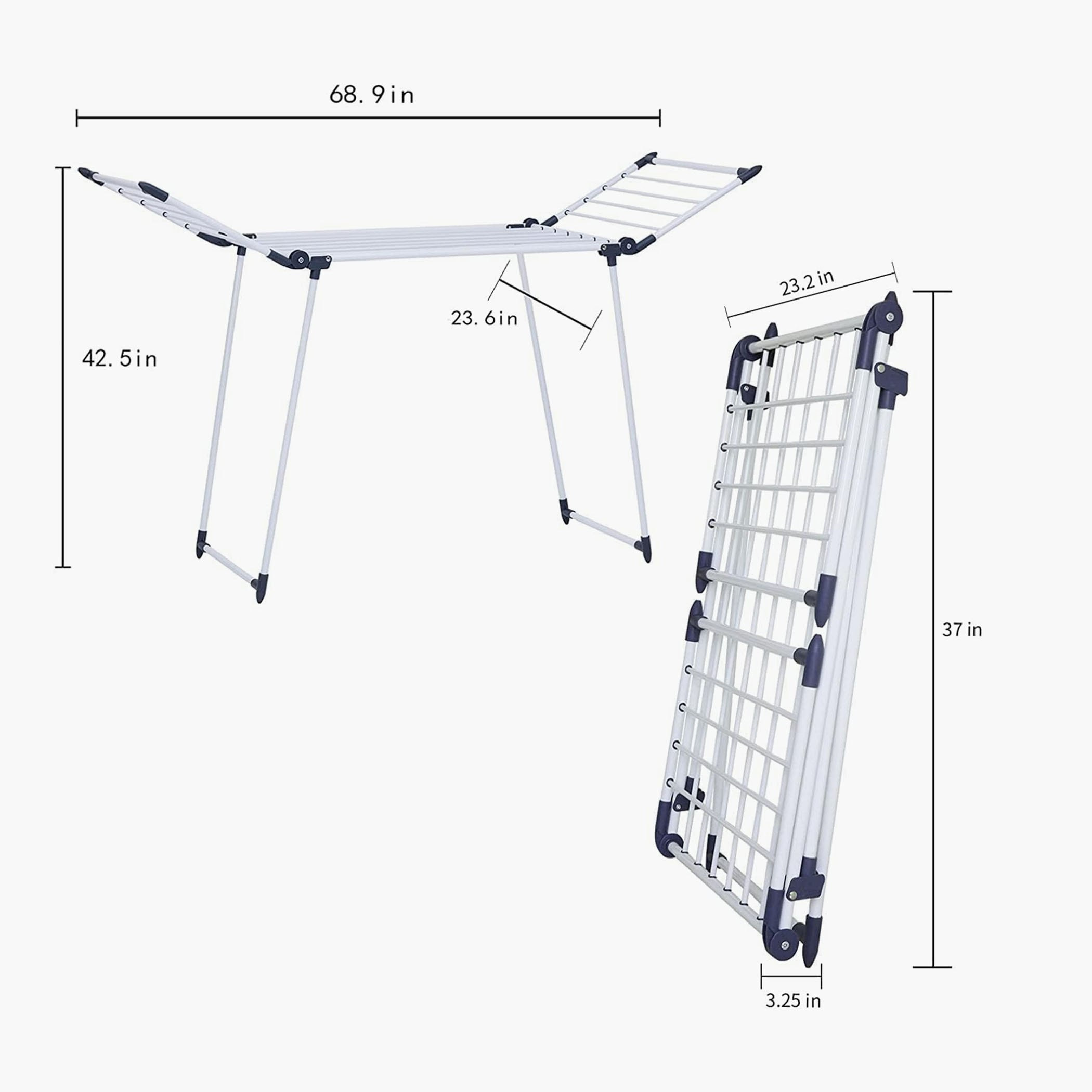 مجفف ملابس فراشة من أميتي - 170x64x108 سم-hbxhomeware-bathandlaundry-clothesdryingracks-image-4