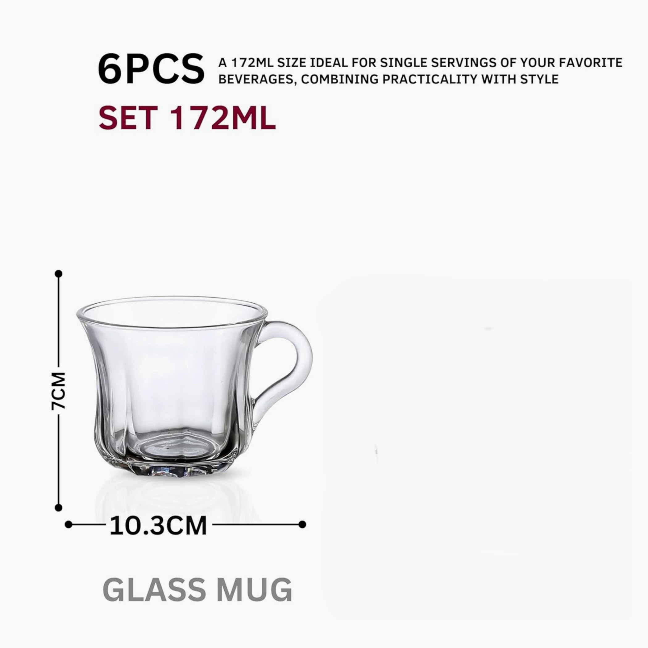 طقم أكواب شاي زجاج 6 قطع صفا من أميتي - 190 مل-hbxhomeware-diningandtabletop-coffeeandteasets-image-7