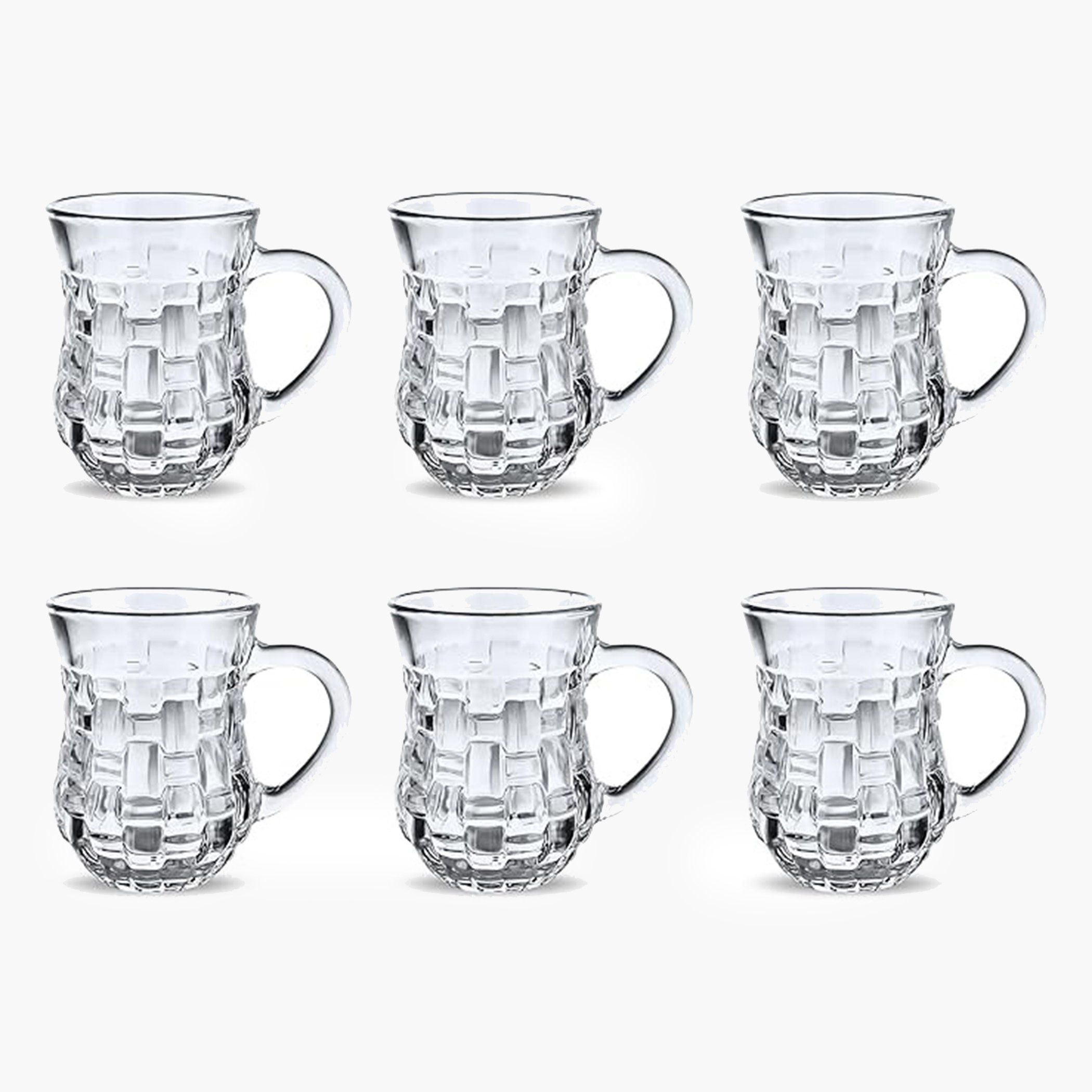 طقم أكواب شاي زجاج 6 قطع نور من أميتي - 145 مل-hbxhomeware-diningandtabletop-coffeeandteasets-image-4
