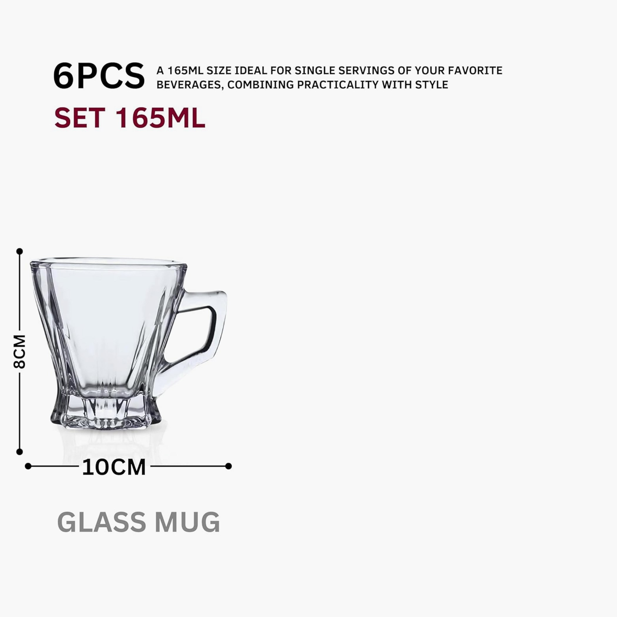 طقم أكواب شاي زجاج 6 قطع كريستال من أميتي - 165 مل-hbxhomeware-diningandtabletop-coffeeandteasets-image-4