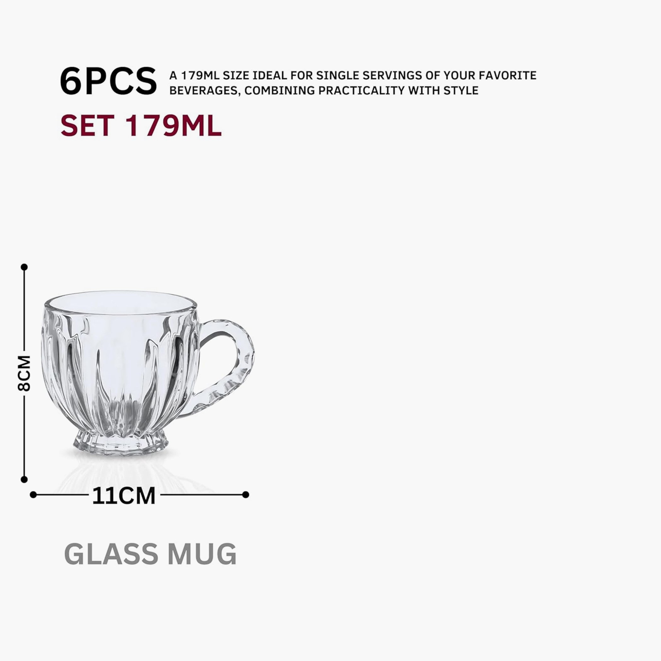 طقم فناجين شاي زجاج 6 قطع عين من أميتي - 179 مل-hbxhomeware-diningandtabletop-coffeeandteasets-image-4