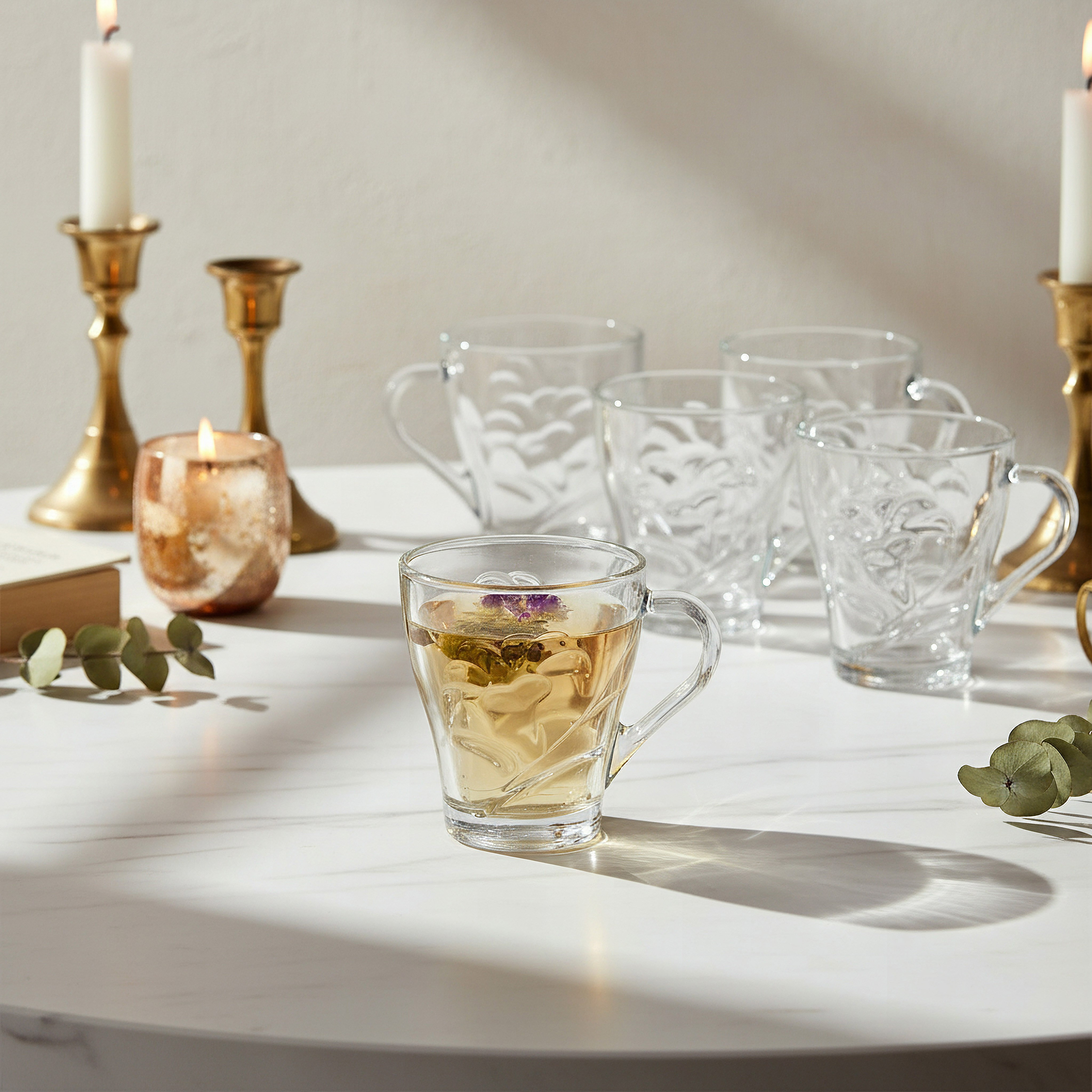 طقم أكواب شاي زجاج 6 قطع زهارة من أميتي-hbxhomeware-diningandtabletop-coffeeandteasets-image-3