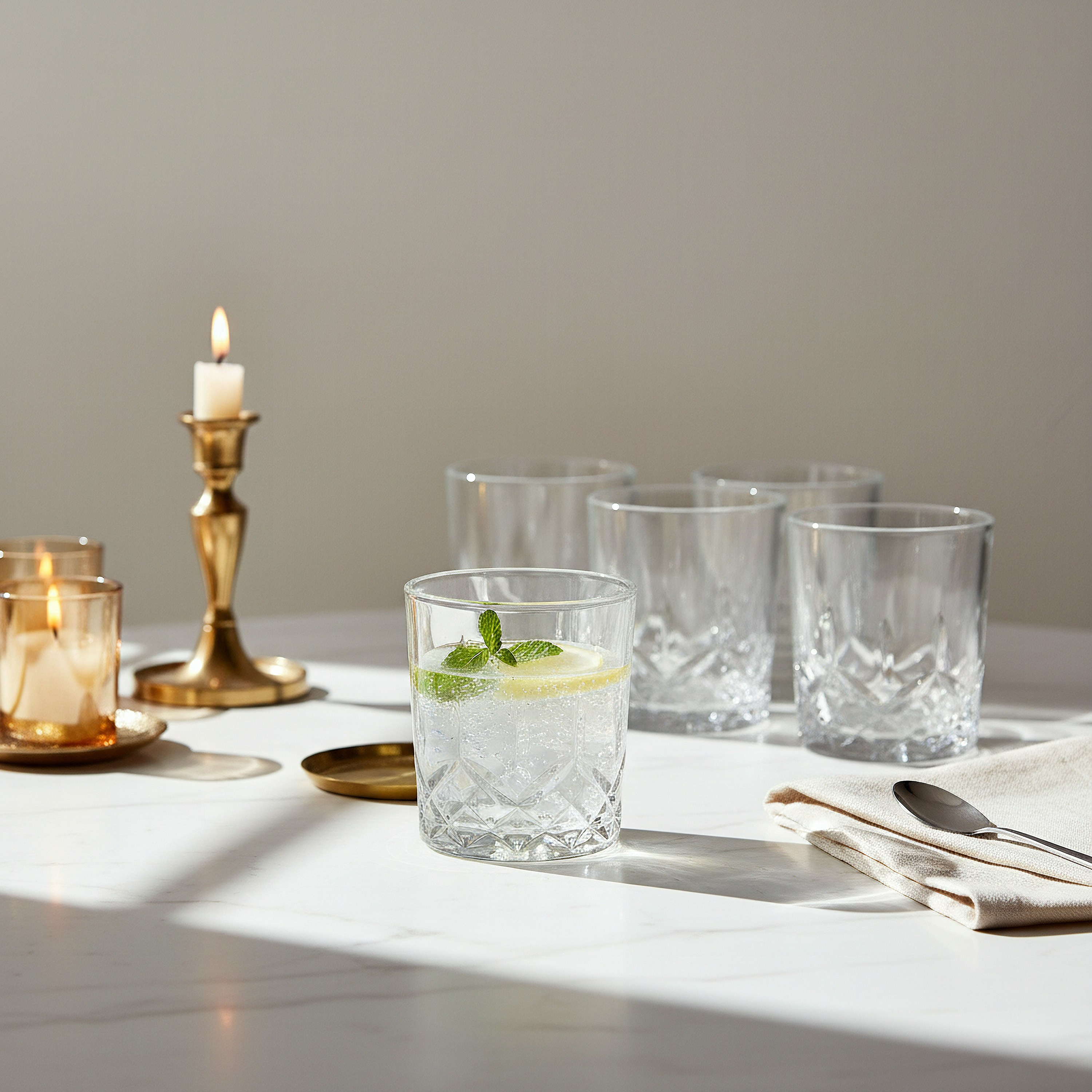 طقم أكواب زجاج 6 قطع كلير بور من أميتي - 240 مل-hbxdecorandfurnishings-tabletop-glassware-image-3