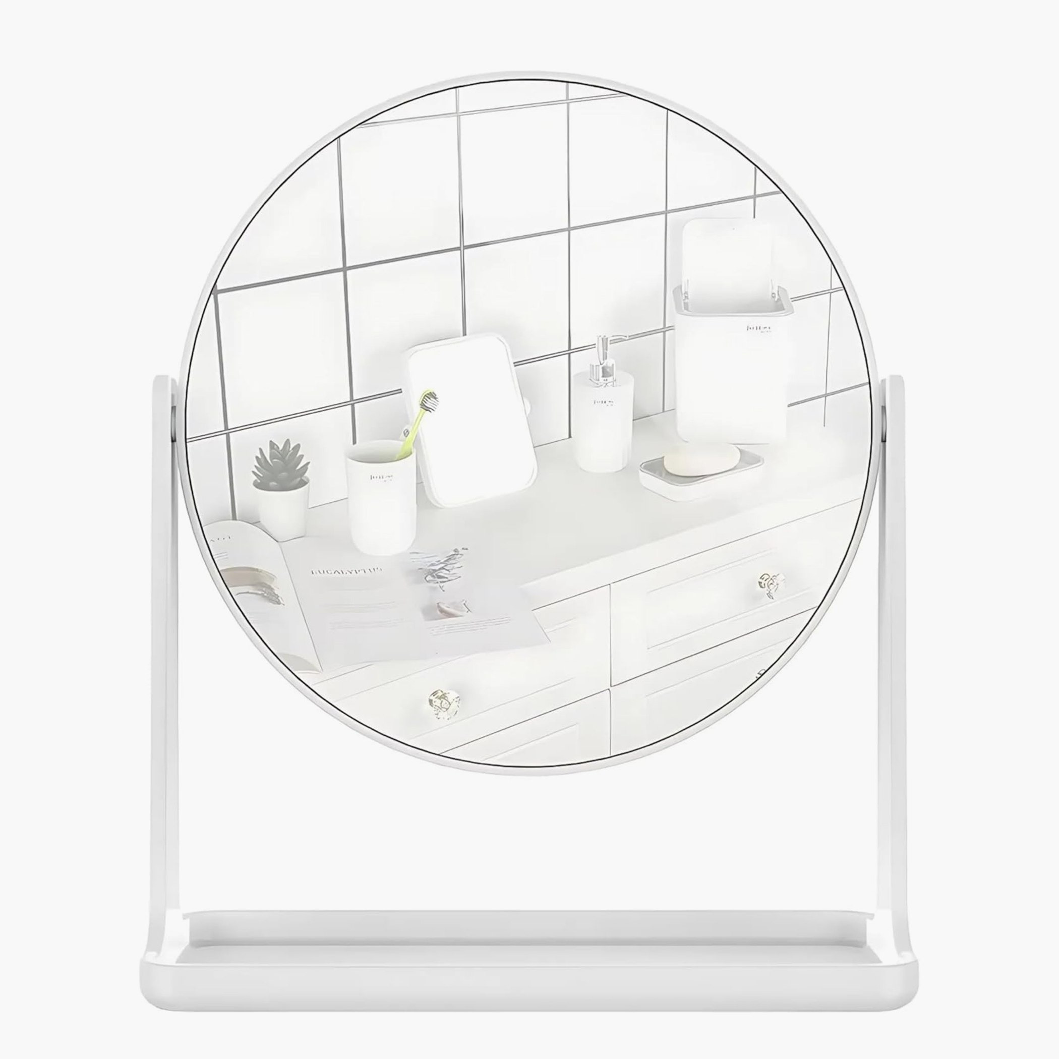 Amity Makeup Round Mirror - 15.8x6.5x19.5 cm-PROMO_HB_AE_B1G1_250925-image-1