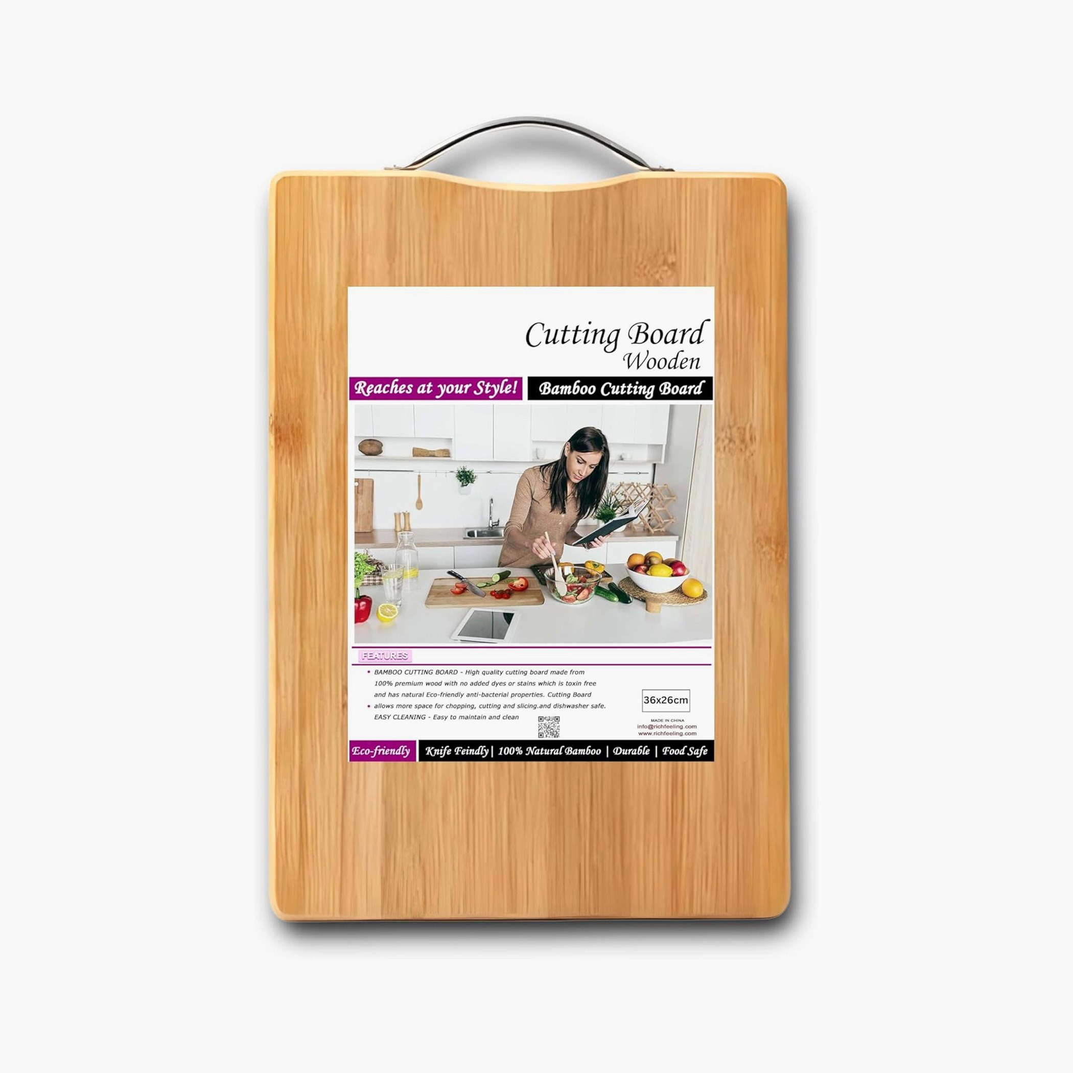 Amity Bamboo Chopping Board - 36x26x1.8 cm-hbxkitchen-kitchenware-choppingboards-image-4