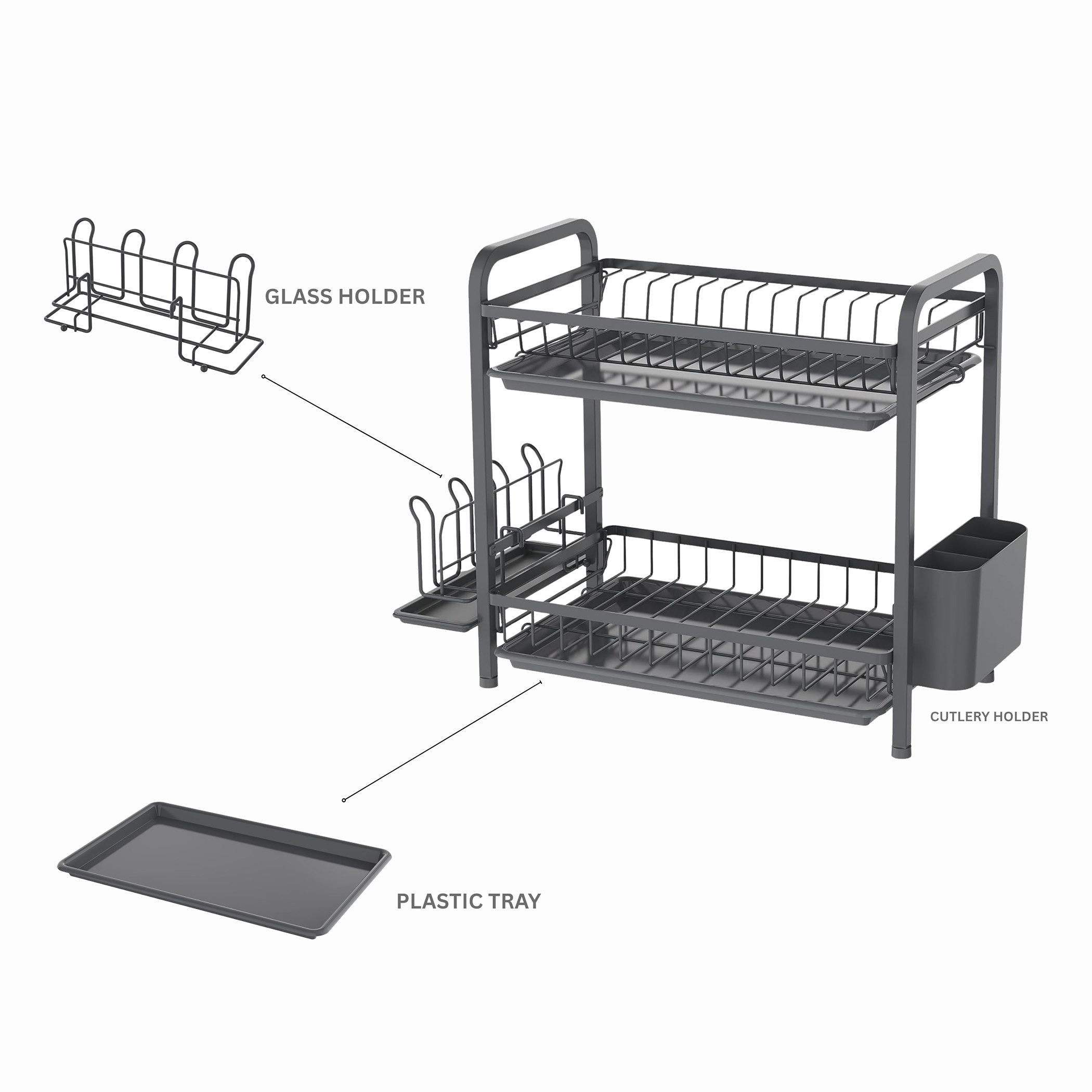 Amity 2-Tier Dish Rack Set-hbxhomeware-hbxkitchen-image-5