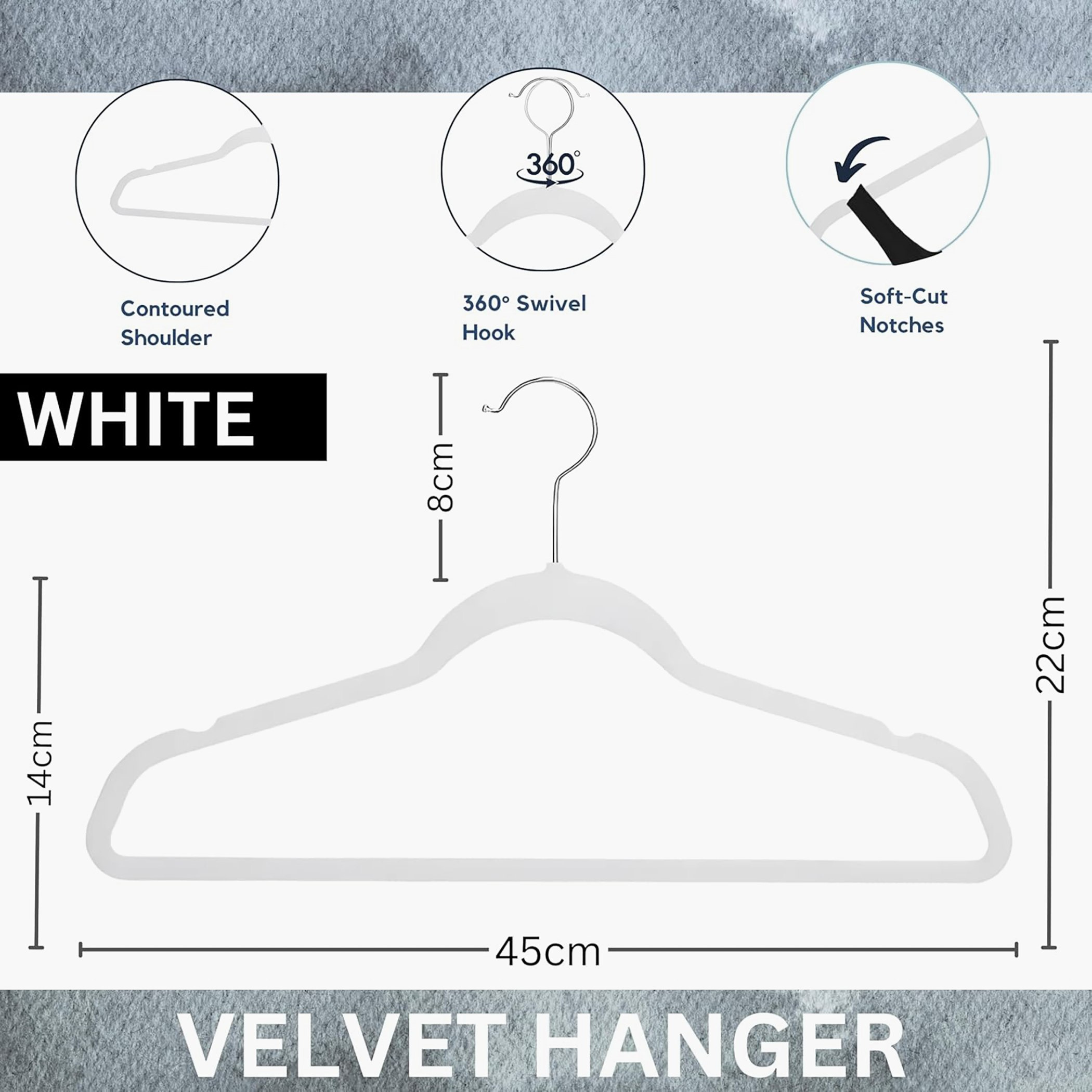 طقم علاقات مخملية 24 قطعة من اميتي-hbxhomeware-bathandlaundry-clothesdryingracks-image-4