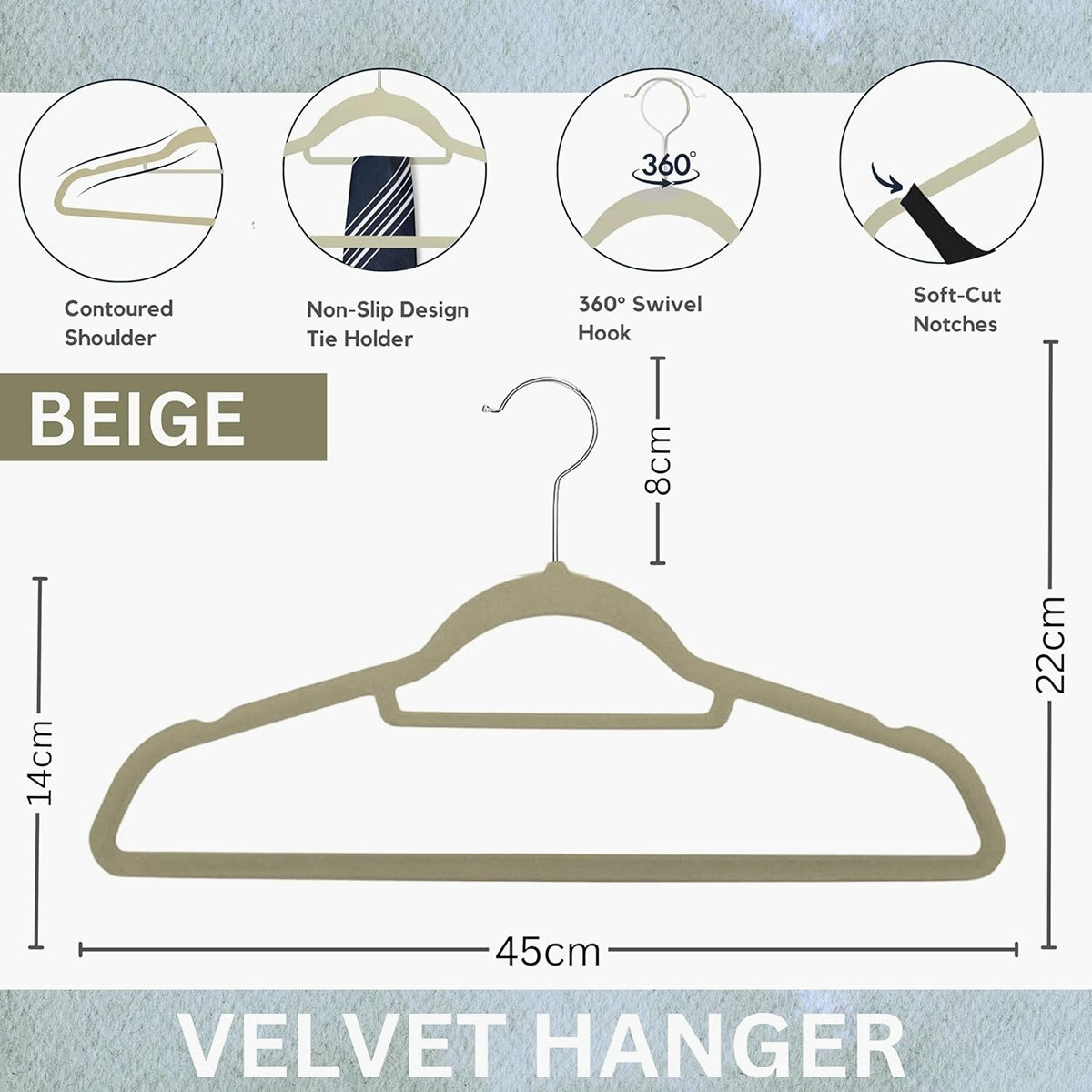 طقم علاقات مخملية 24 قطعة من أميتي-hbxhomeware-bathandlaundry-clothesdryingracks-image-4