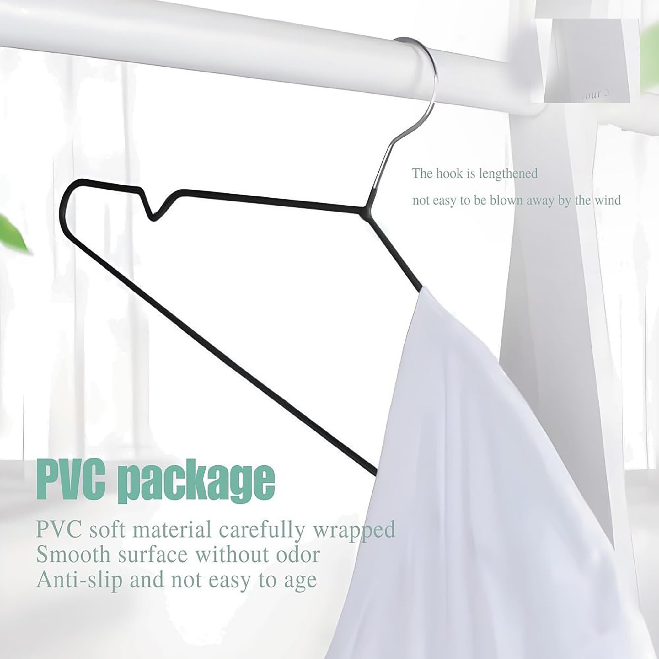 طقم علاقات ملابس معدنية 24 قطعة من اميتي - 40 سم-hbxhomeware-bathandlaundry-clothesdryingracks-image-2
