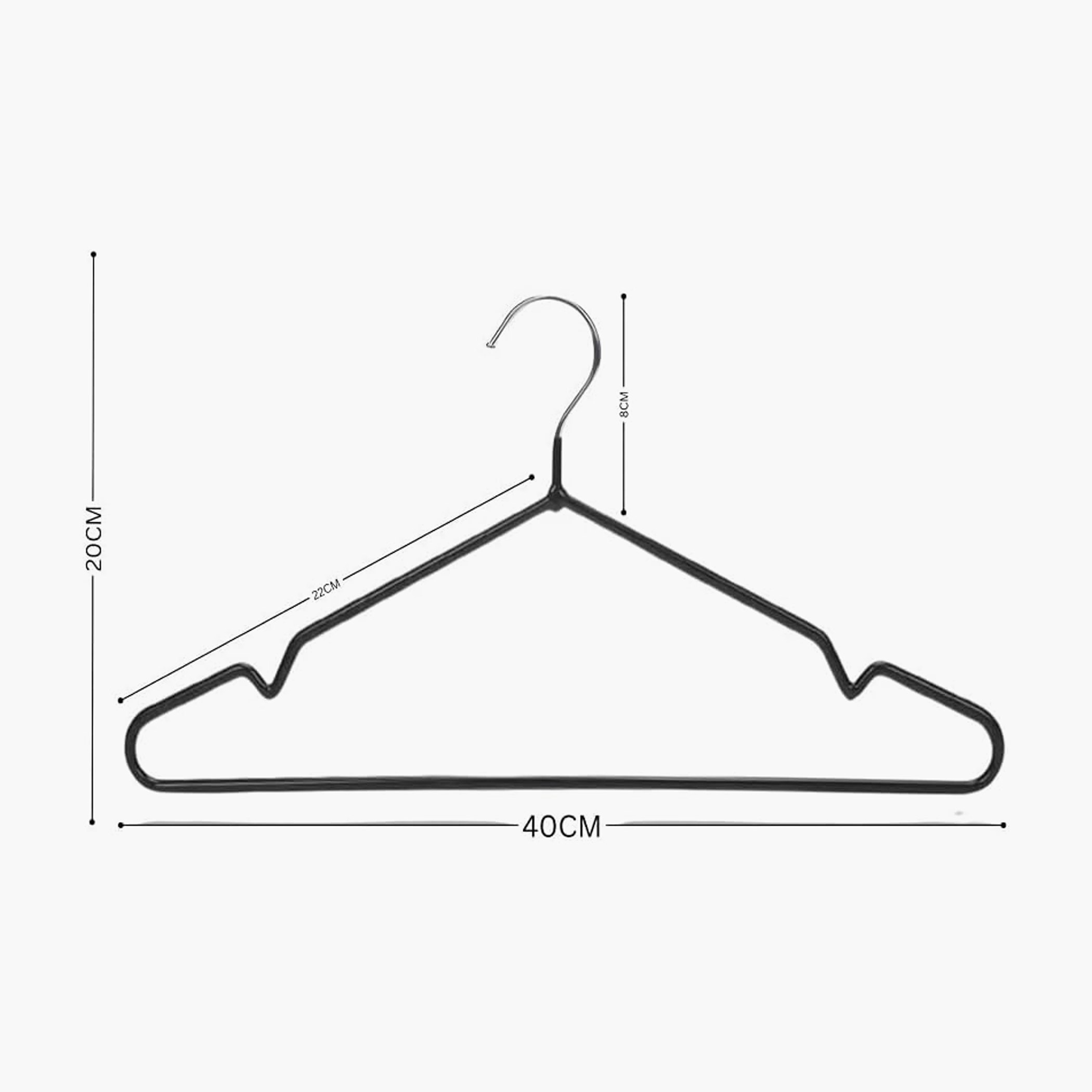 طقم علاقات ملابس معدنية 24 قطعة من اميتي - 40 سم-hbxhomeware-bathandlaundry-clothesdryingracks-image-6