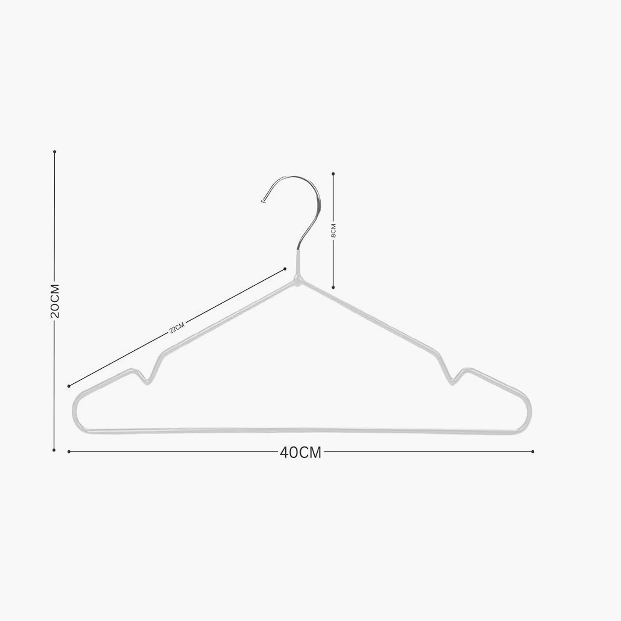 طقم علاقات ملابس معدنية 24 قطعة من اميتي - 40 سم-hbxhomeware-bathandlaundry-clothesdryingracks-image-7