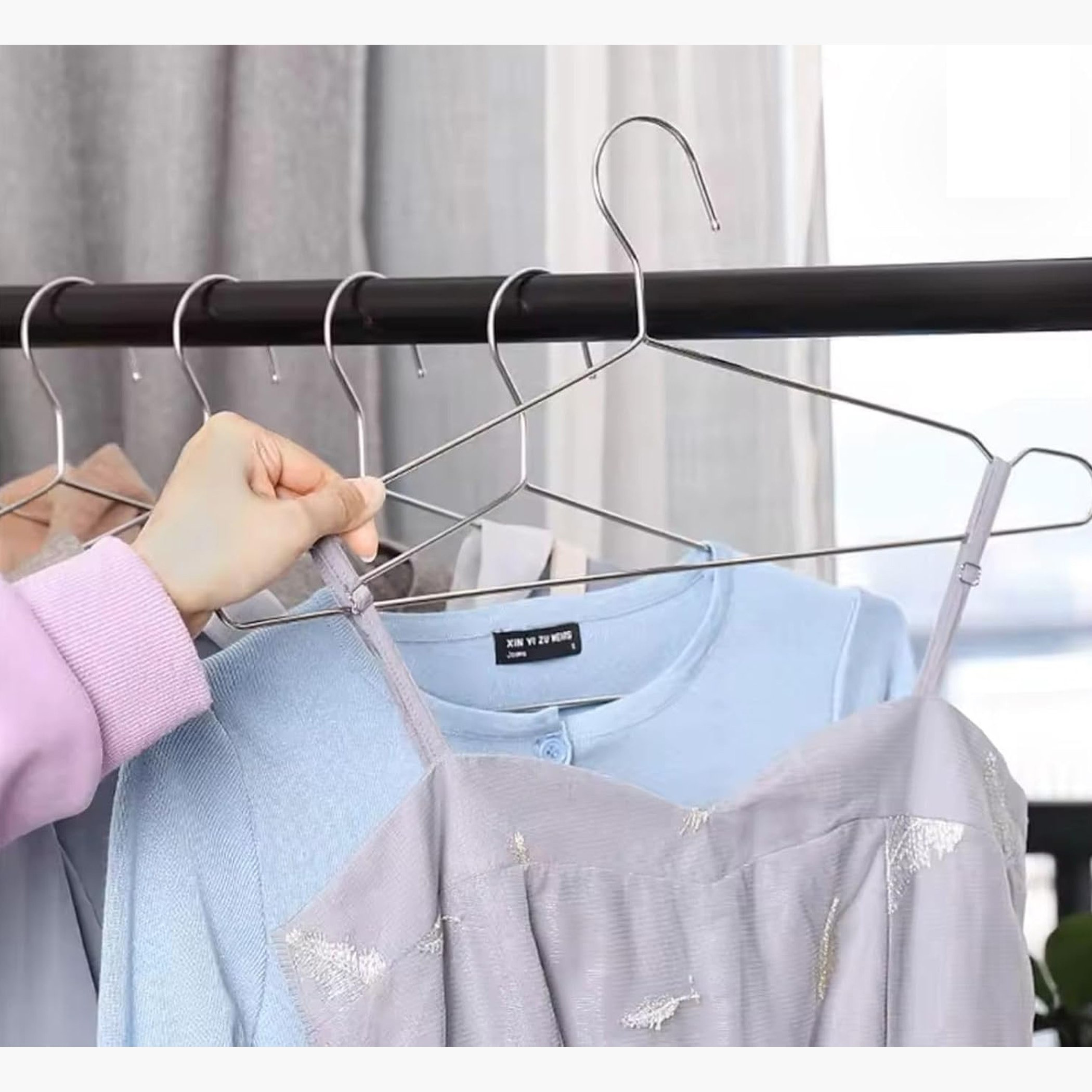 طقم علاقات ستانليس ستيل 5 قطع من اميتي-hbxhomeware-bathandlaundry-clothesdryingracks-image-3