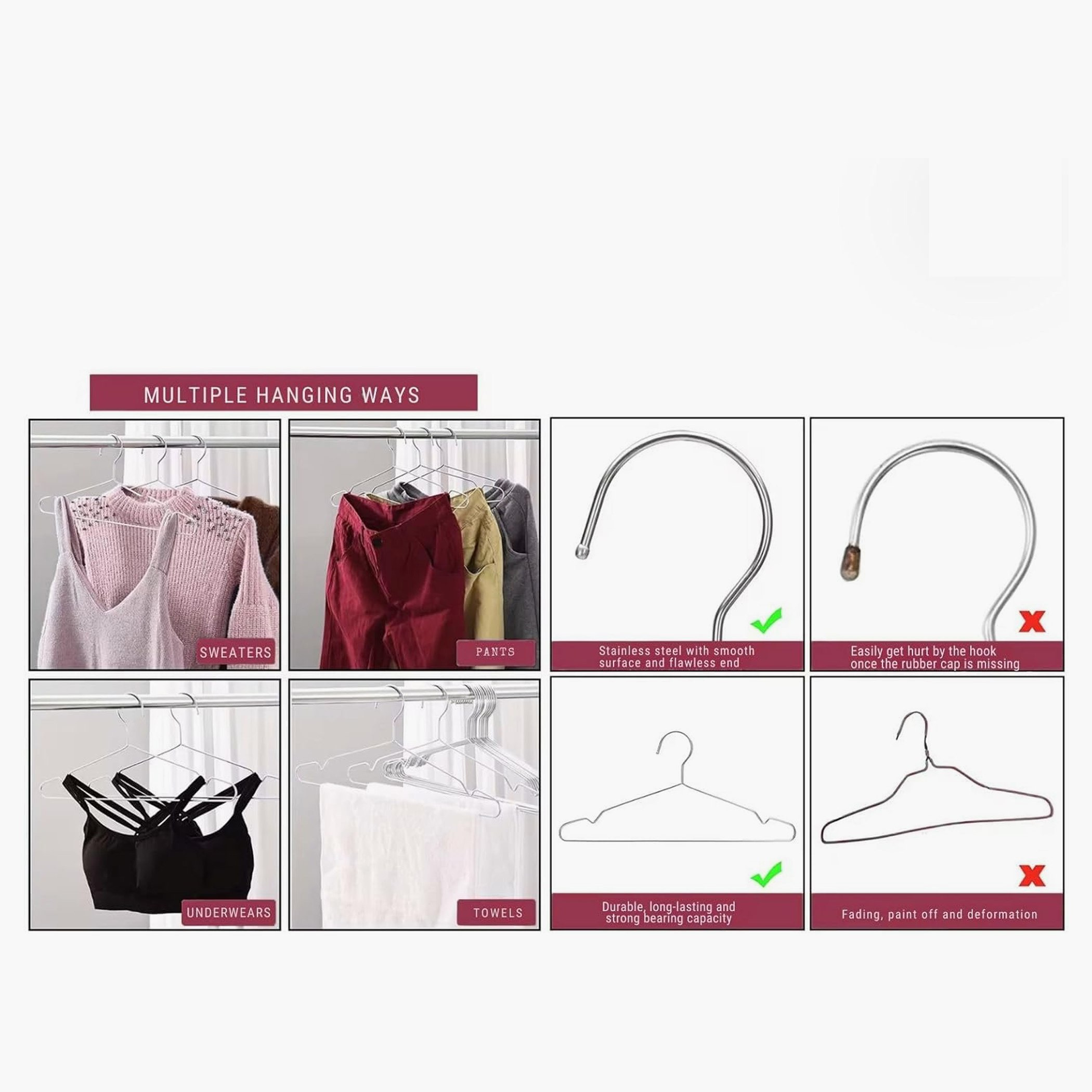 طقم علاقات ستانليس ستيل 5 قطع من اميتي-hbxhomeware-bathandlaundry-clothesdryingracks-image-6