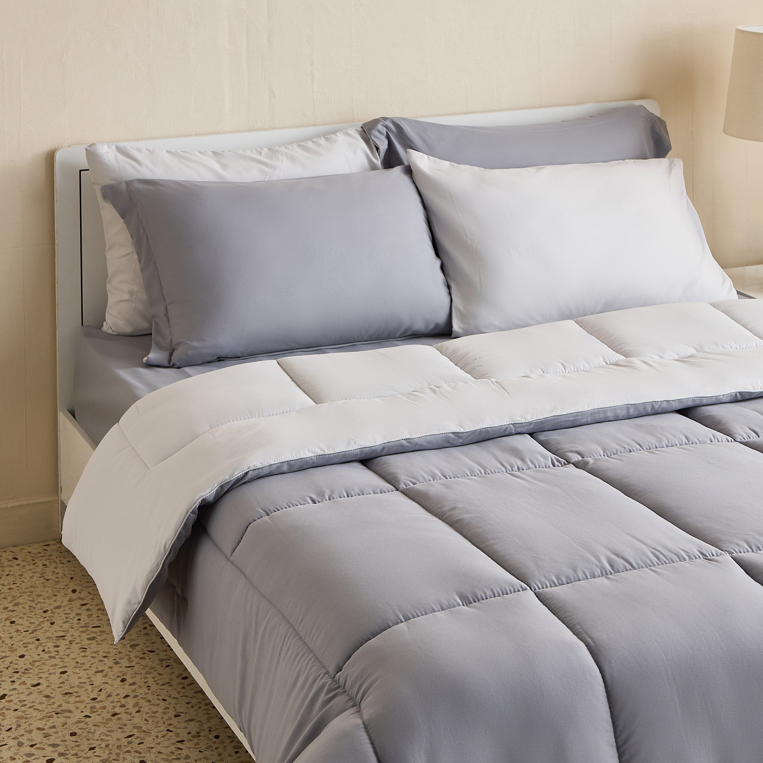 طقم لحاف سوبر كوين 6 قططع من مودينا - 200x240 سم-hbxhomeware-hbxbedroom-image-1