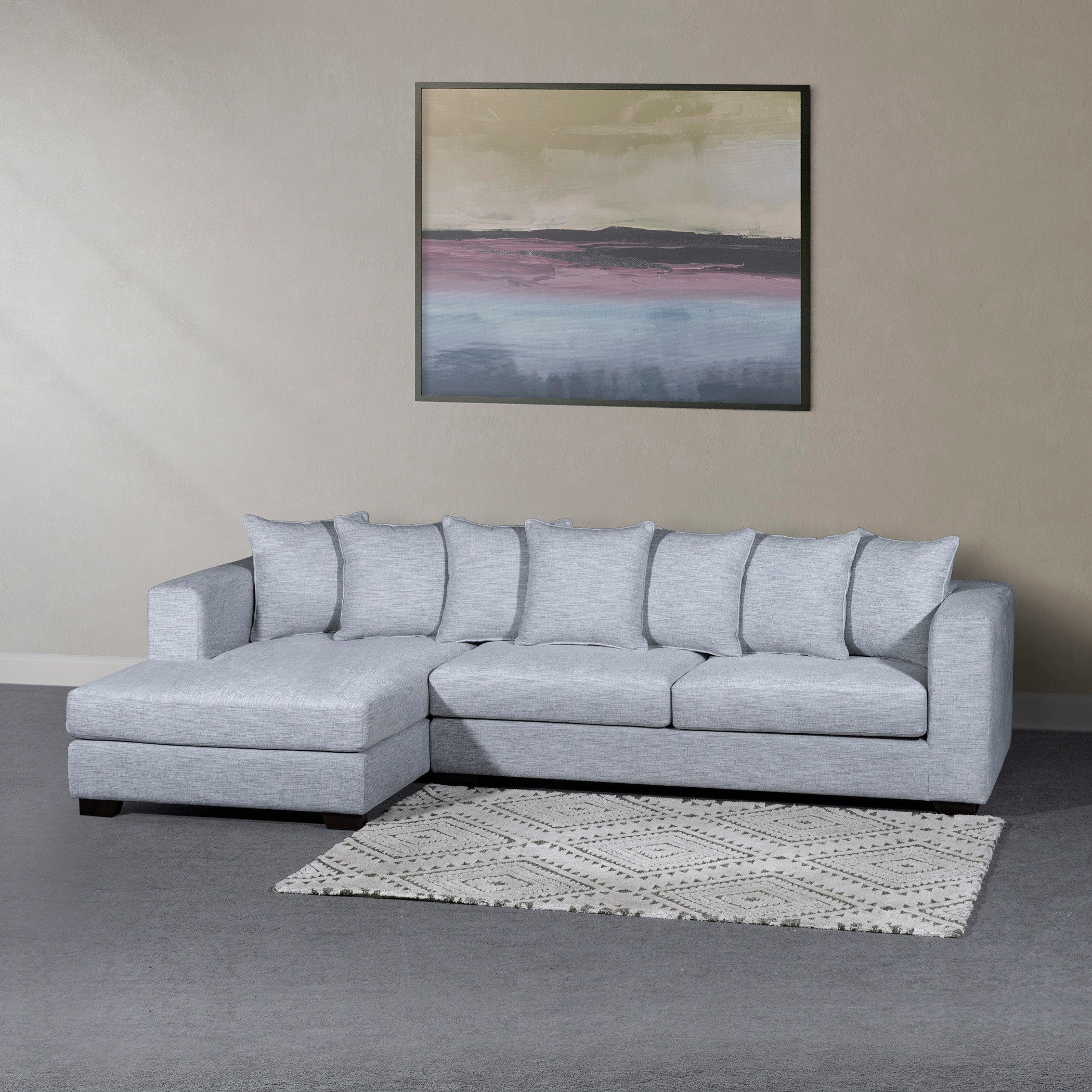 Aspen 5 Seater Left Corner Fabric Sofa with 7 Cushions-hbxlivingroom-sofasandarmchairs-cornersofas-image-2