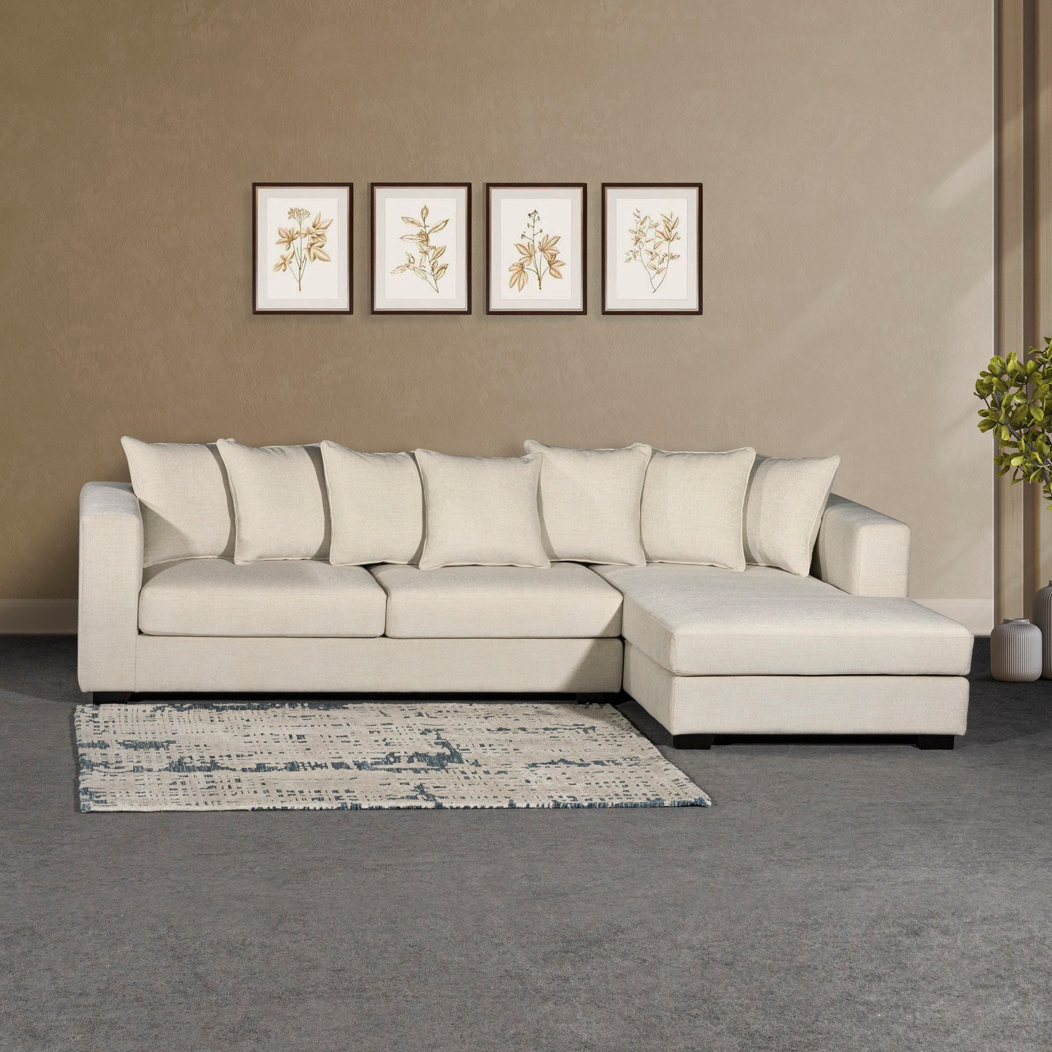 كنبة ركنية يمين قماش بـ5 مقاعد و7 وسائد نكست من أسبين-hbxlivingroom-sofasandarmchairs-cornersofas-image-1