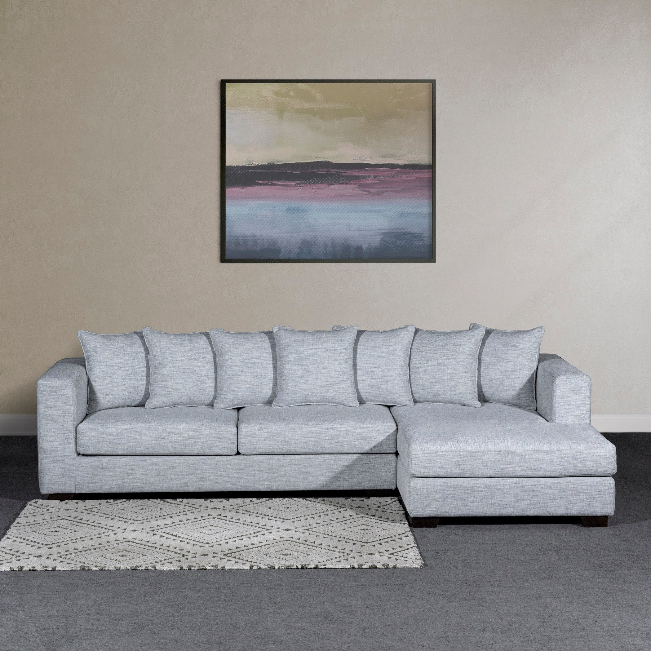 Aspen 5-Seater Right Corner Fabric Sofa with 7 Cushions-hbxlivingroom-sofasandarmchairs-cornersofas-image-1