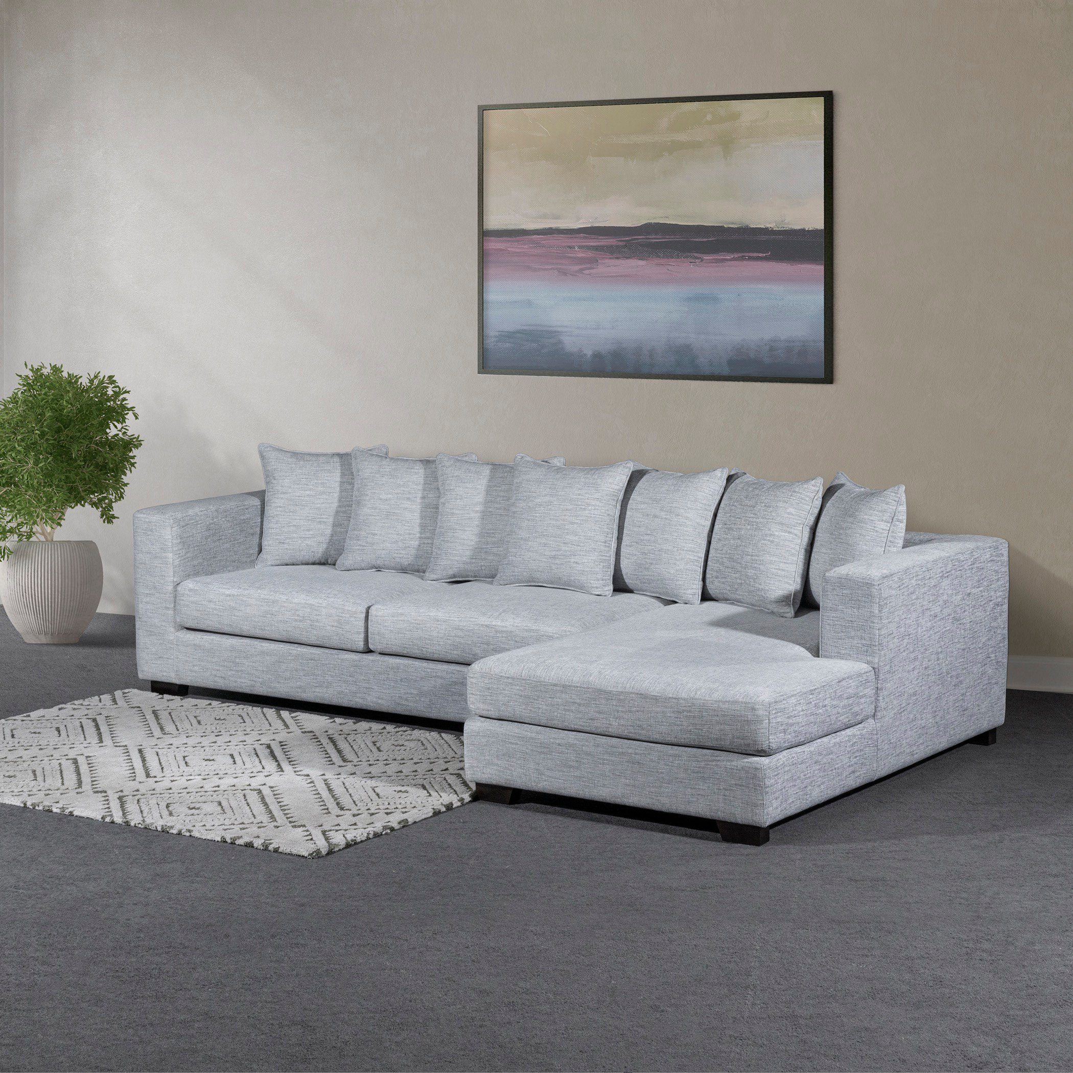 Aspen 5-Seater Right Corner Fabric Sofa with 7 Cushions-hbxlivingroom-sofasandarmchairs-cornersofas-image-3