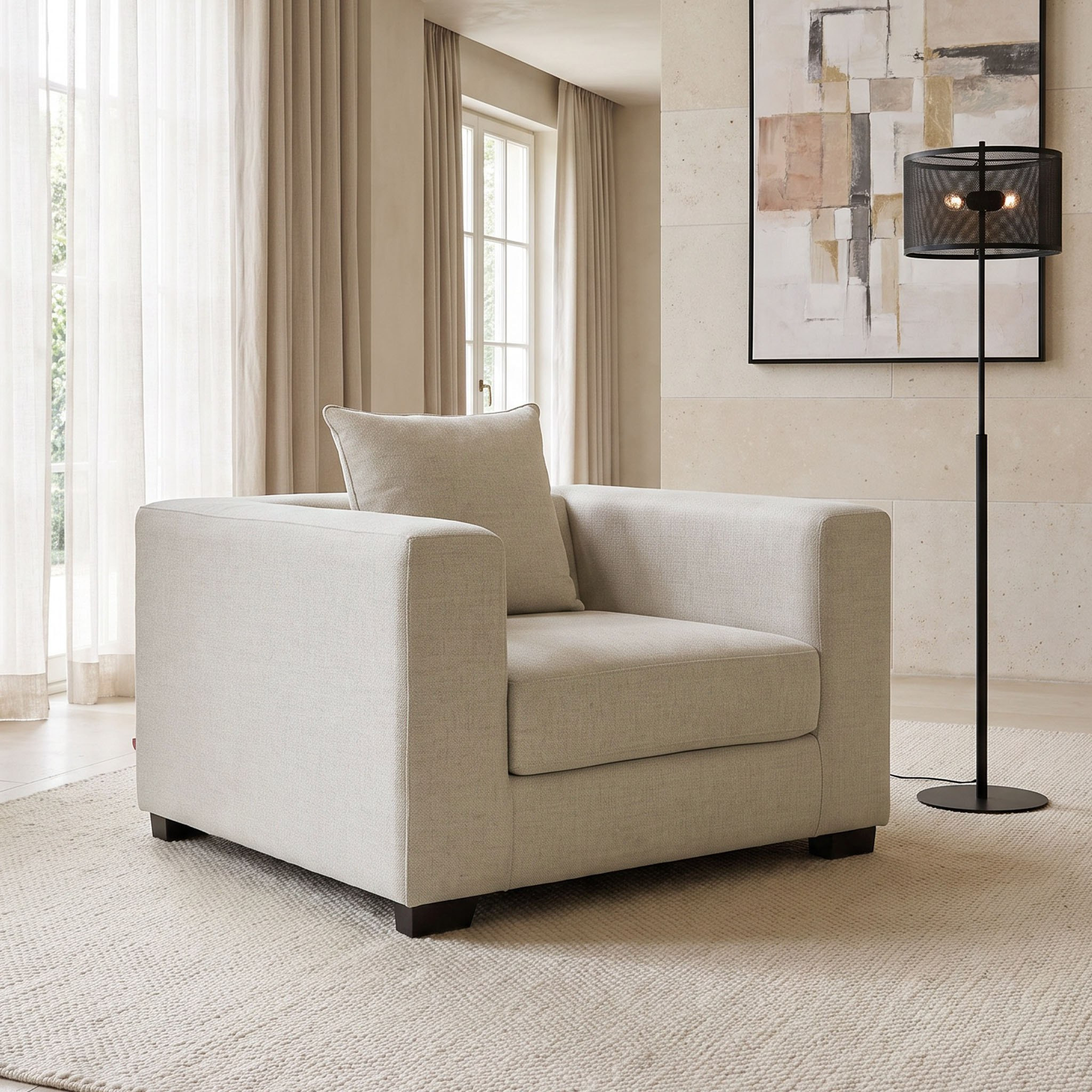 Aspen NXT Fabric Armchair Sofa with Cushion-hbxlivingroom-sofasandarmchairs-sofas-image-1
