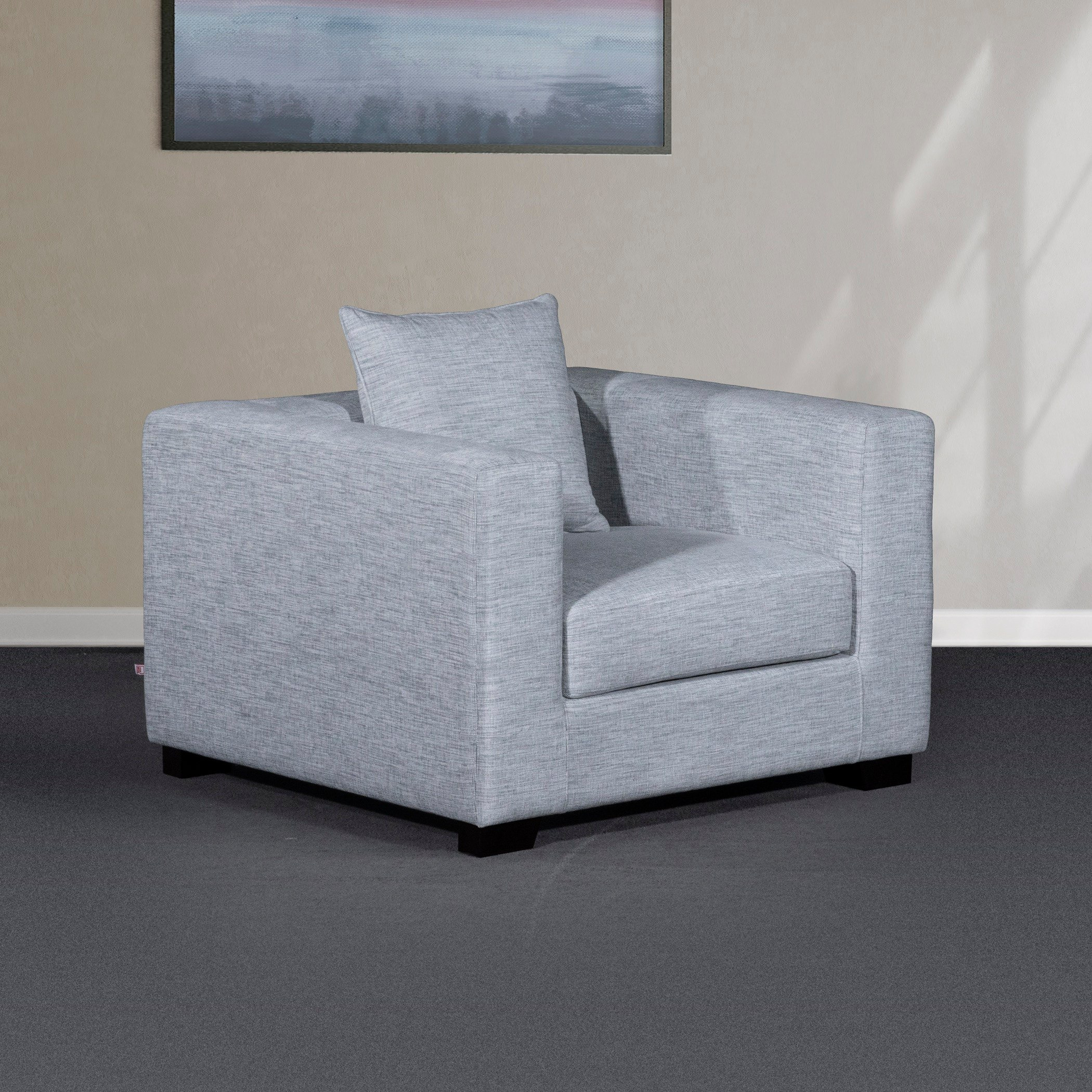 Aspen Fabric Armchair Sofa with Cushion-hbxlivingroom-sofasandarmchairs-sofas-image-2