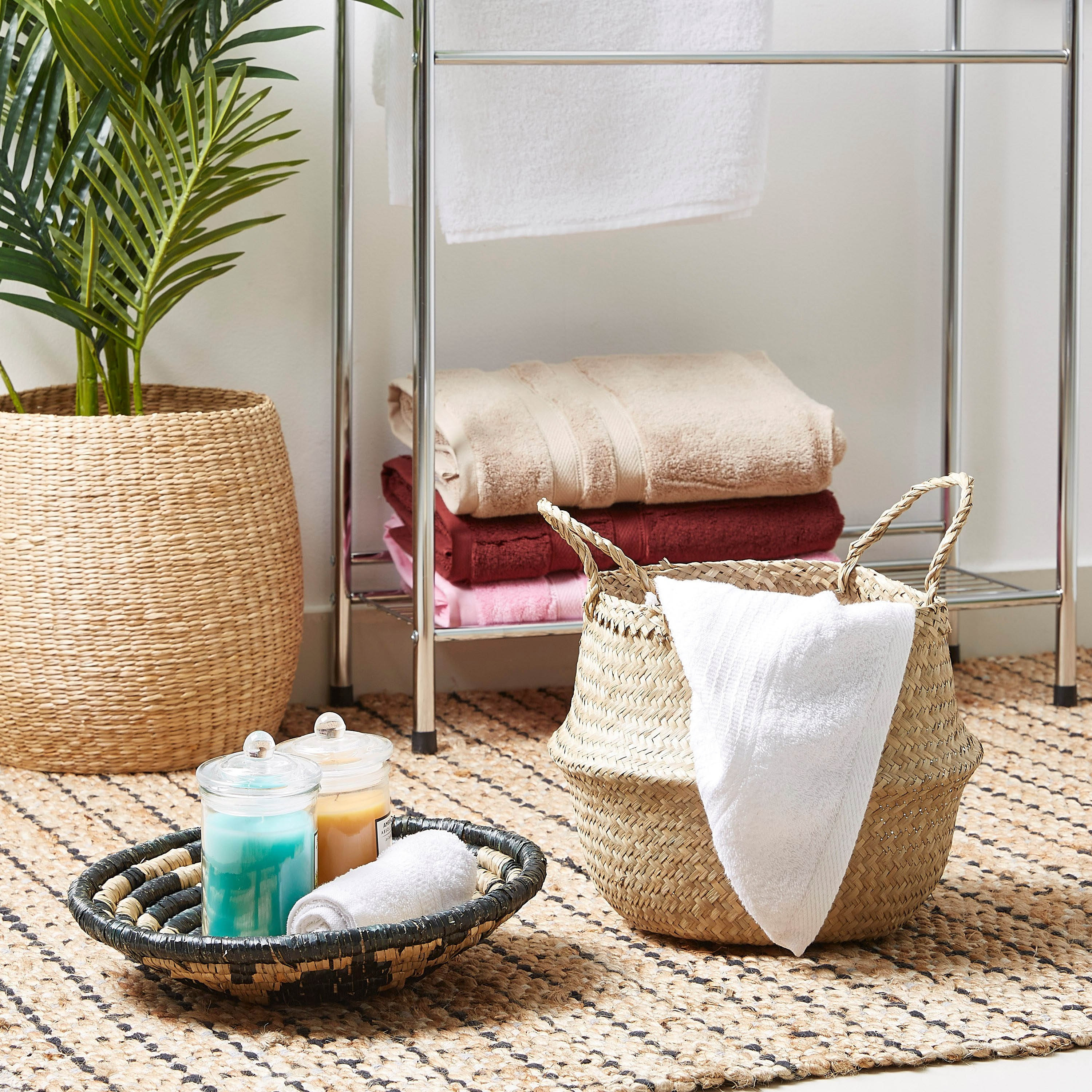 Natura Seagrass Laundry Basket - 25x32 cm-hbxbathroom-bathroomstorage-laundryhampers-image-5
