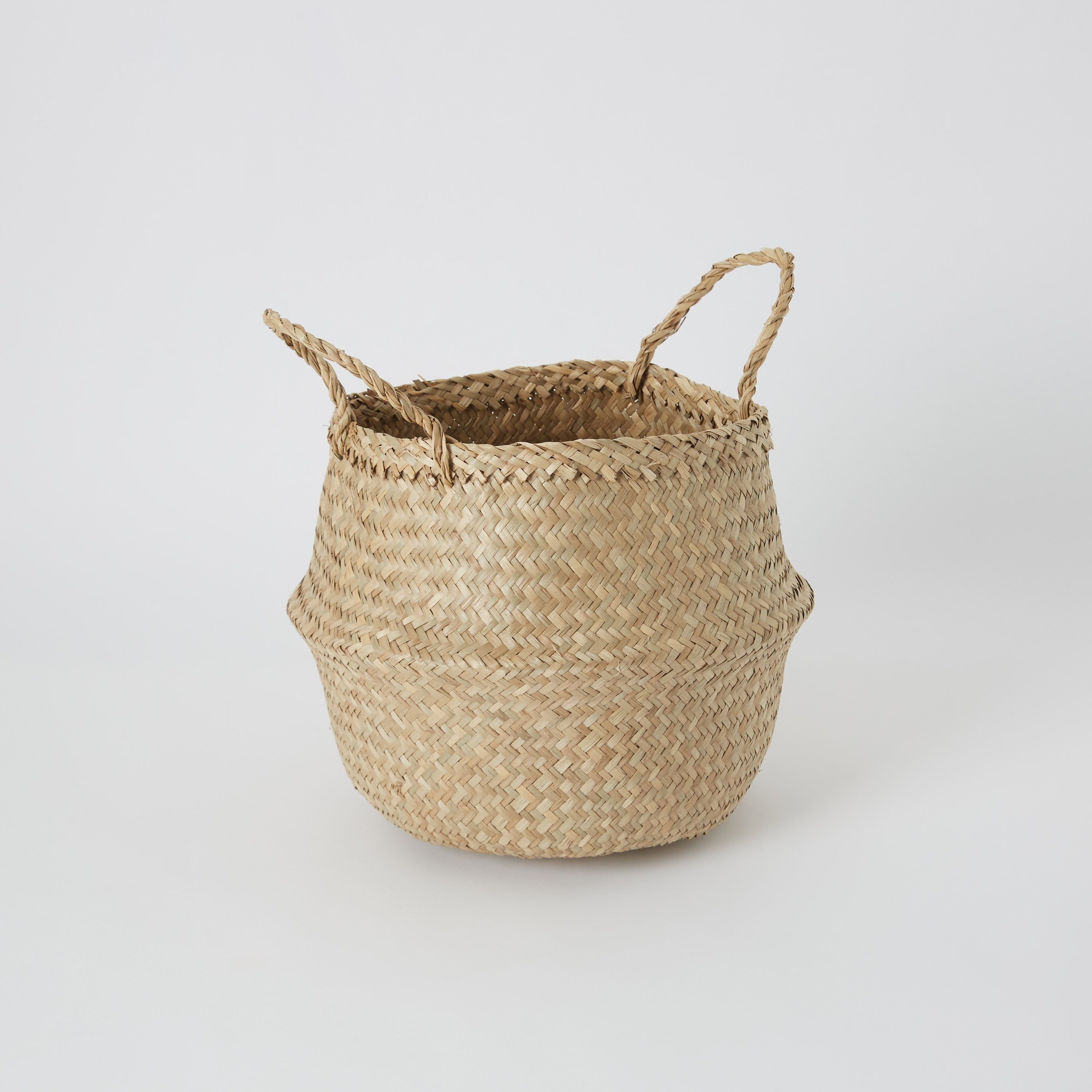 Natura Seagrass Laundry Basket - 25x32 cm-hbxbathroom-bathroomstorage-laundryhampers-image-6