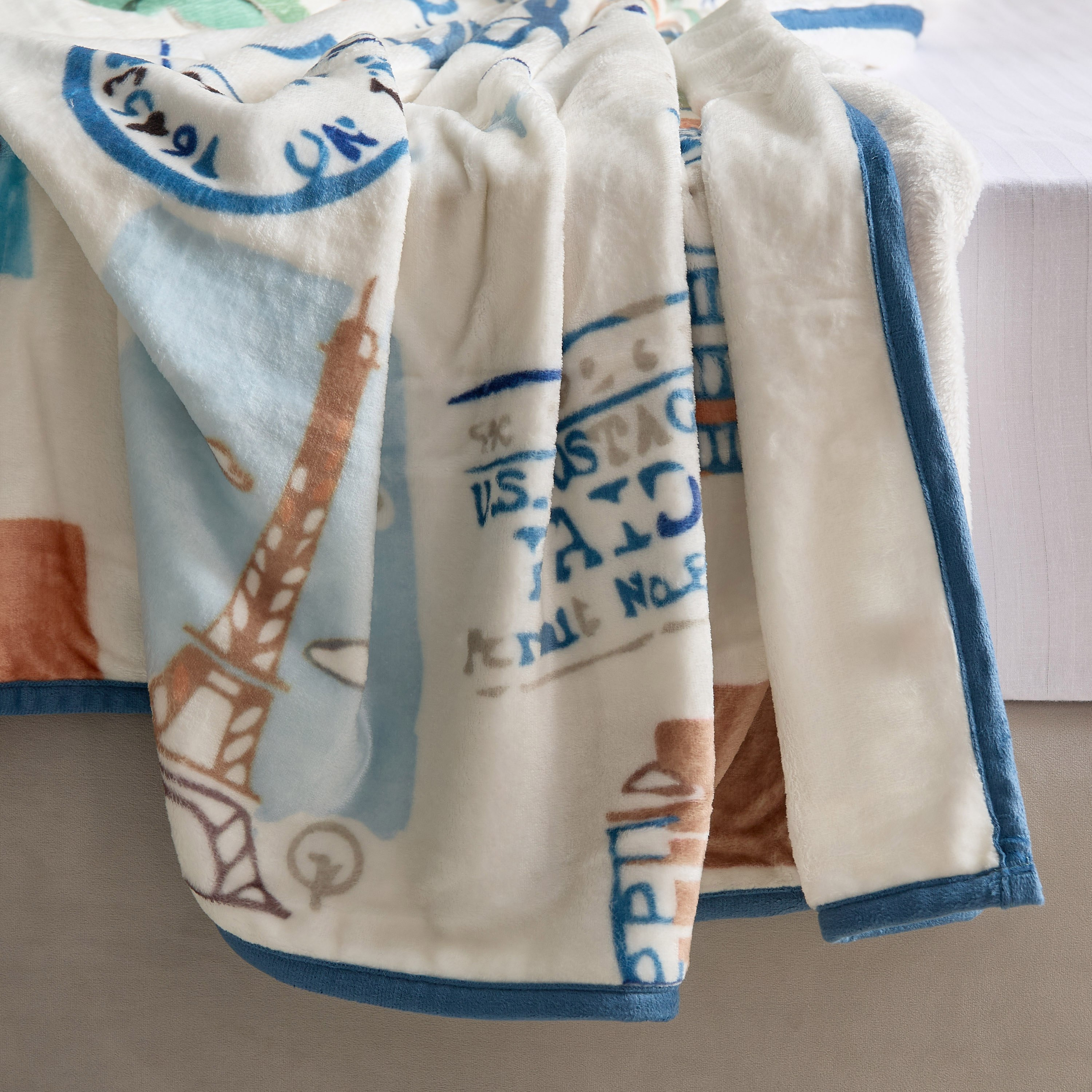 Tom Orb Flannel Fleece Printed with Piping Blanket - 140x200 cm-hbxhomeware-hbxkidsandyouth-image-5