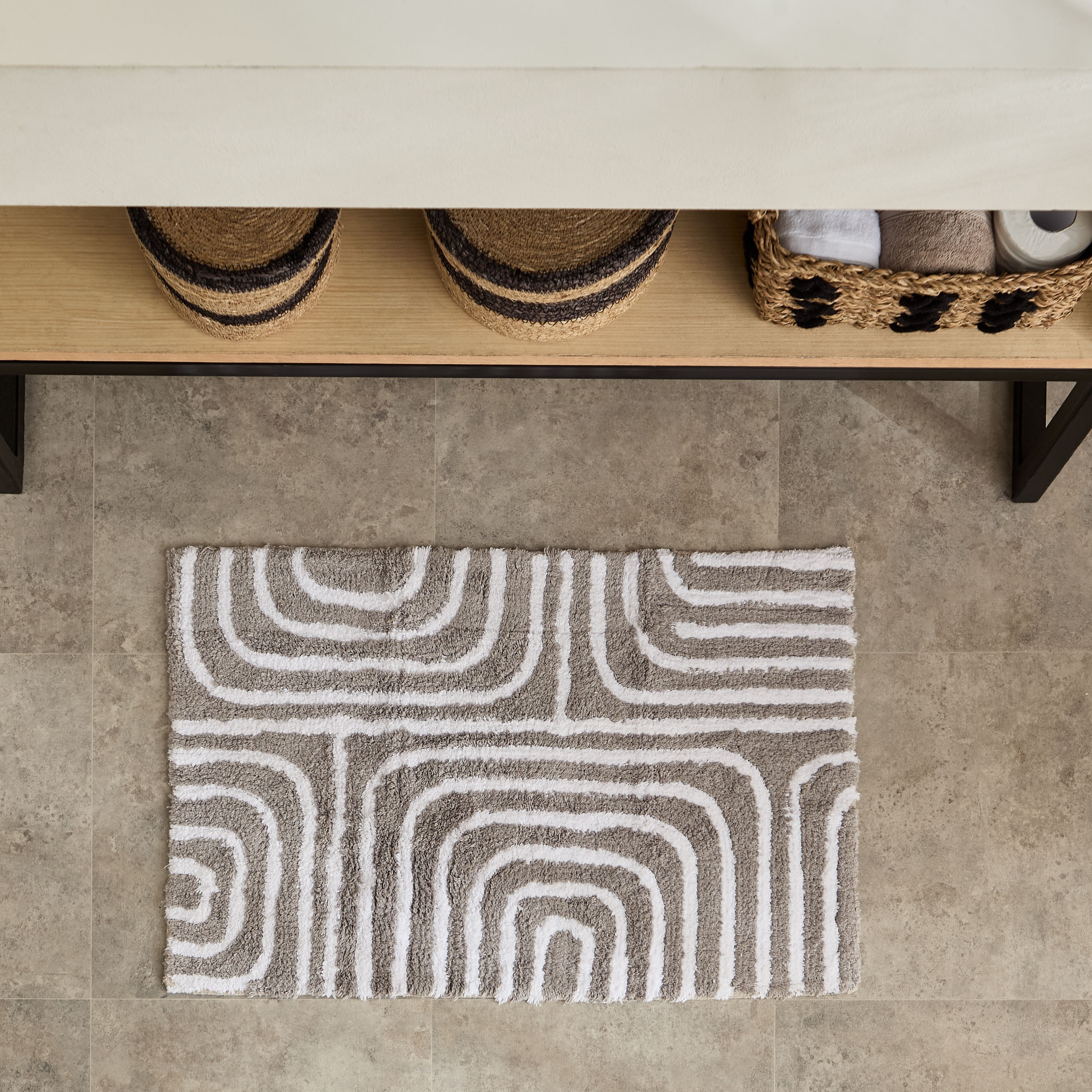 Milton Vive Cotton Bath Mat - 50x80 cm-hbxbedroom-floorcoverings-bathmats-image-1