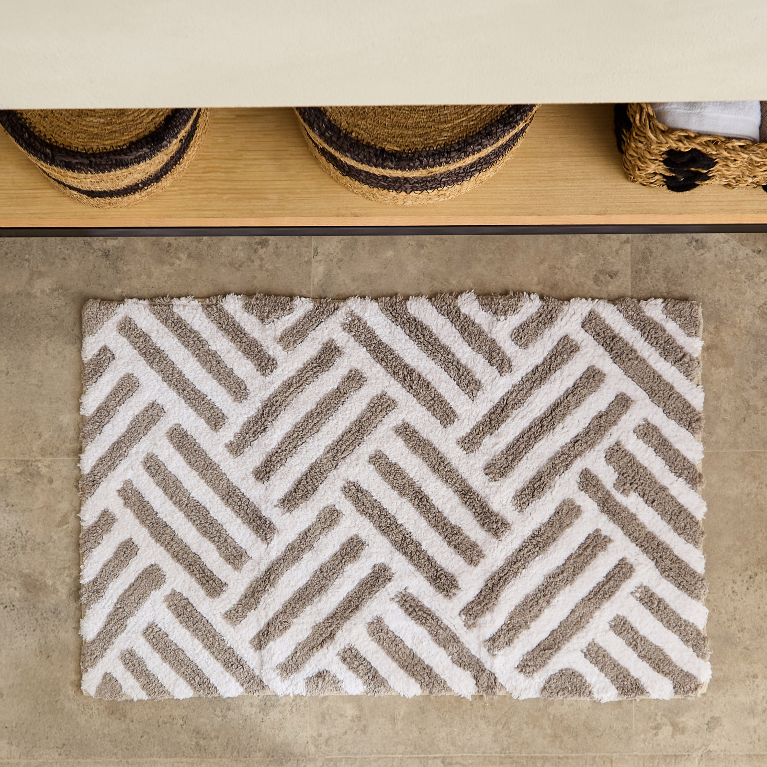 Milton Vive 2-Piece Cotton Bath Mat Set - 50x80+40 cm-hbxbedroom-floorcoverings-bathmats-image-2