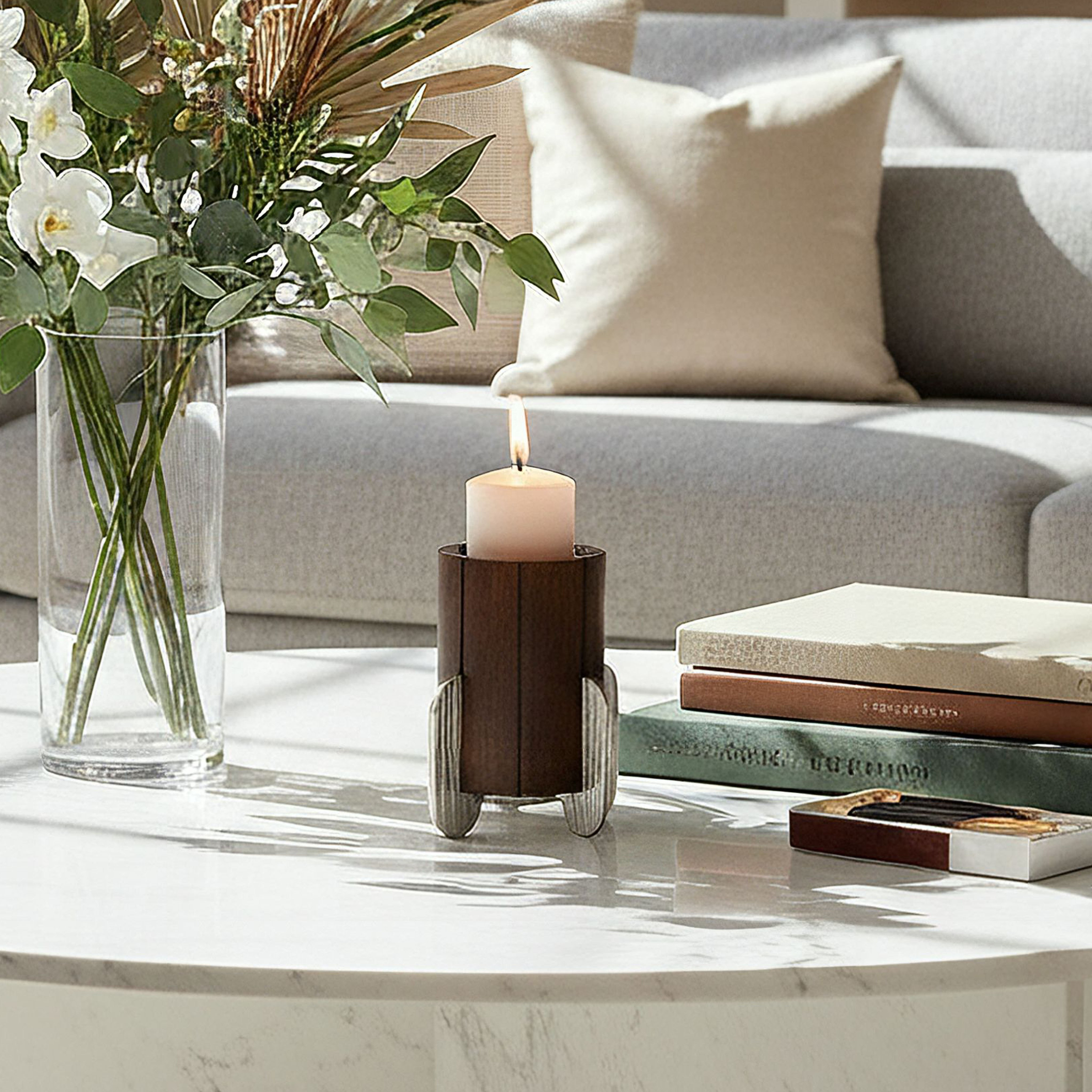 حامل شموع فانوس للديكور من صفات تيرانو - 13x13x18 سم-hbxlivingroom-decorandaccessories-candleholders-image-5