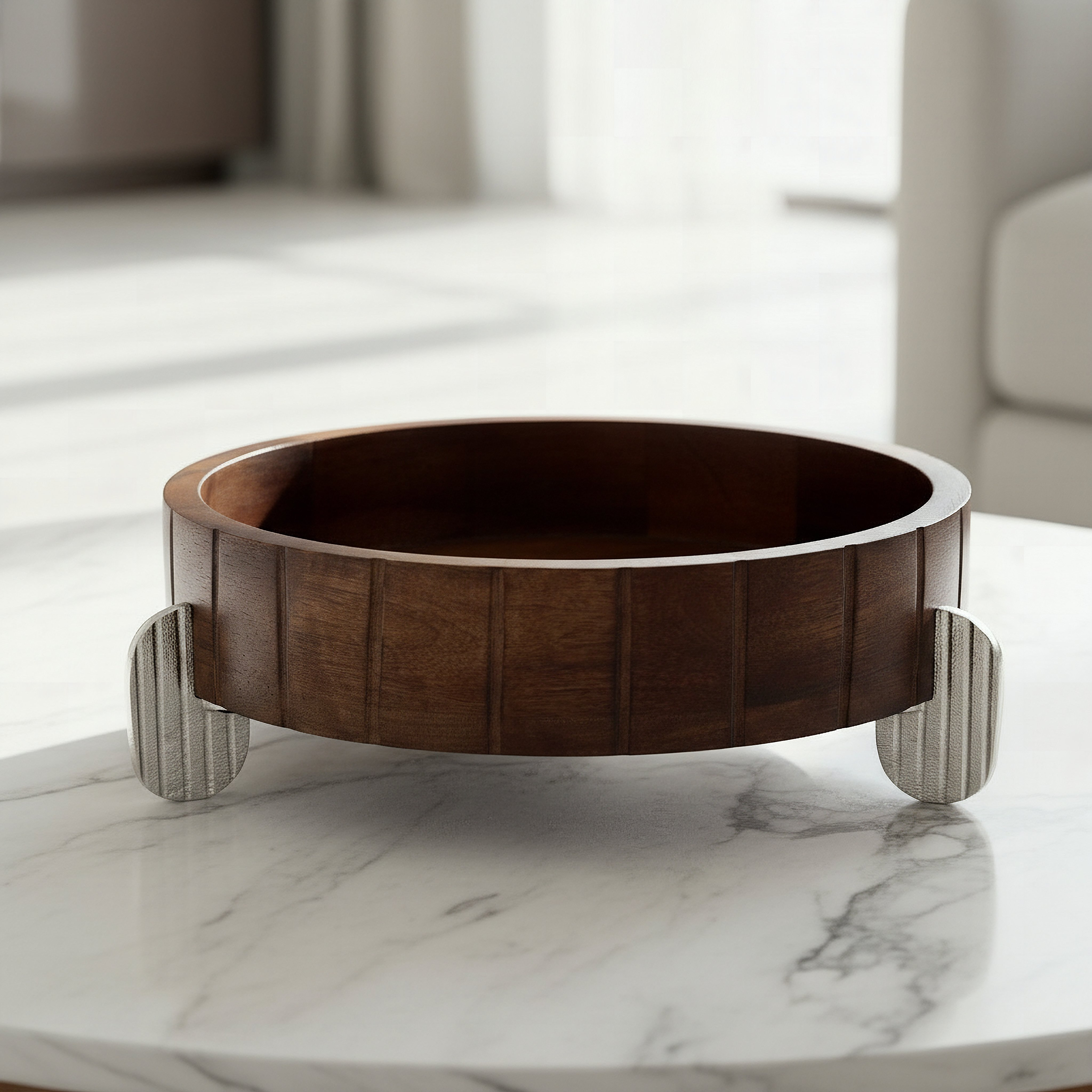 وعاء ديكور مستدير من صفات تيراو - 33x33x12 سم-hbxdecorandfurnishings-homeaccessories-bowls-image-1
