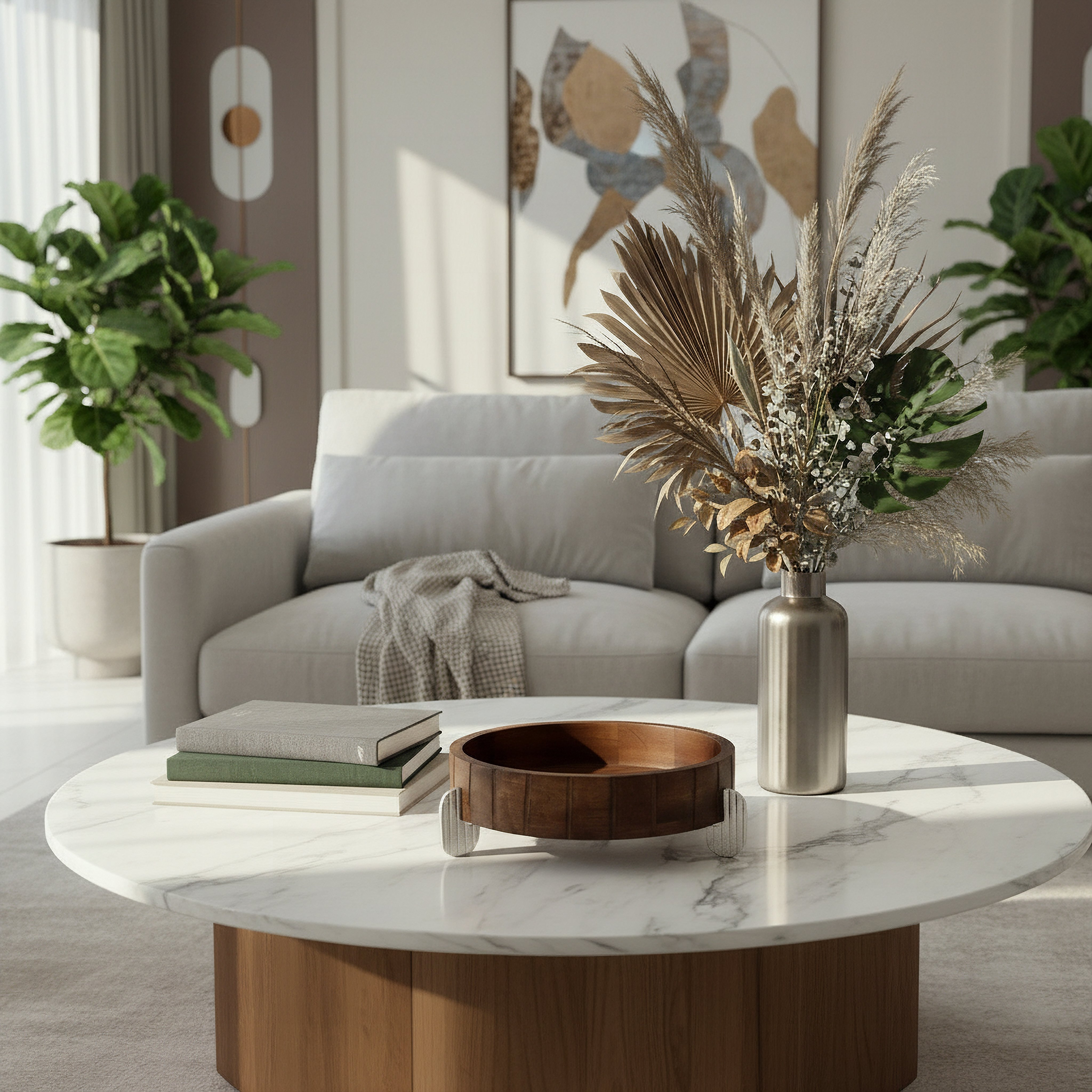 وعاء ديكور مستدير من صفات تيراو - 33x33x12 سم-hbxdecorandfurnishings-homeaccessories-bowls-image-4