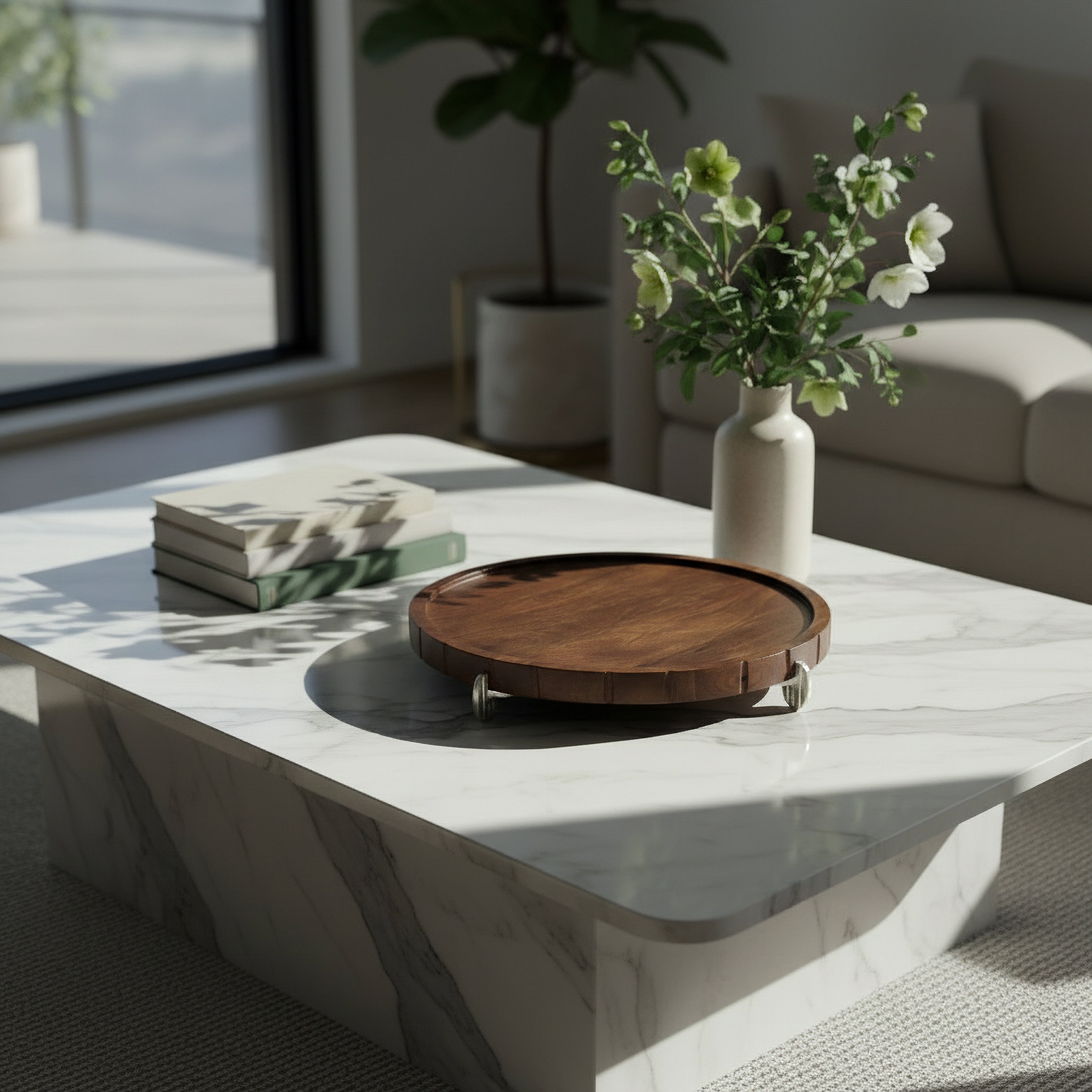 صحن ديكور مستدير من صفات تيرانو - 36x36x5 سم-hbxkitchen-serveware-image-4