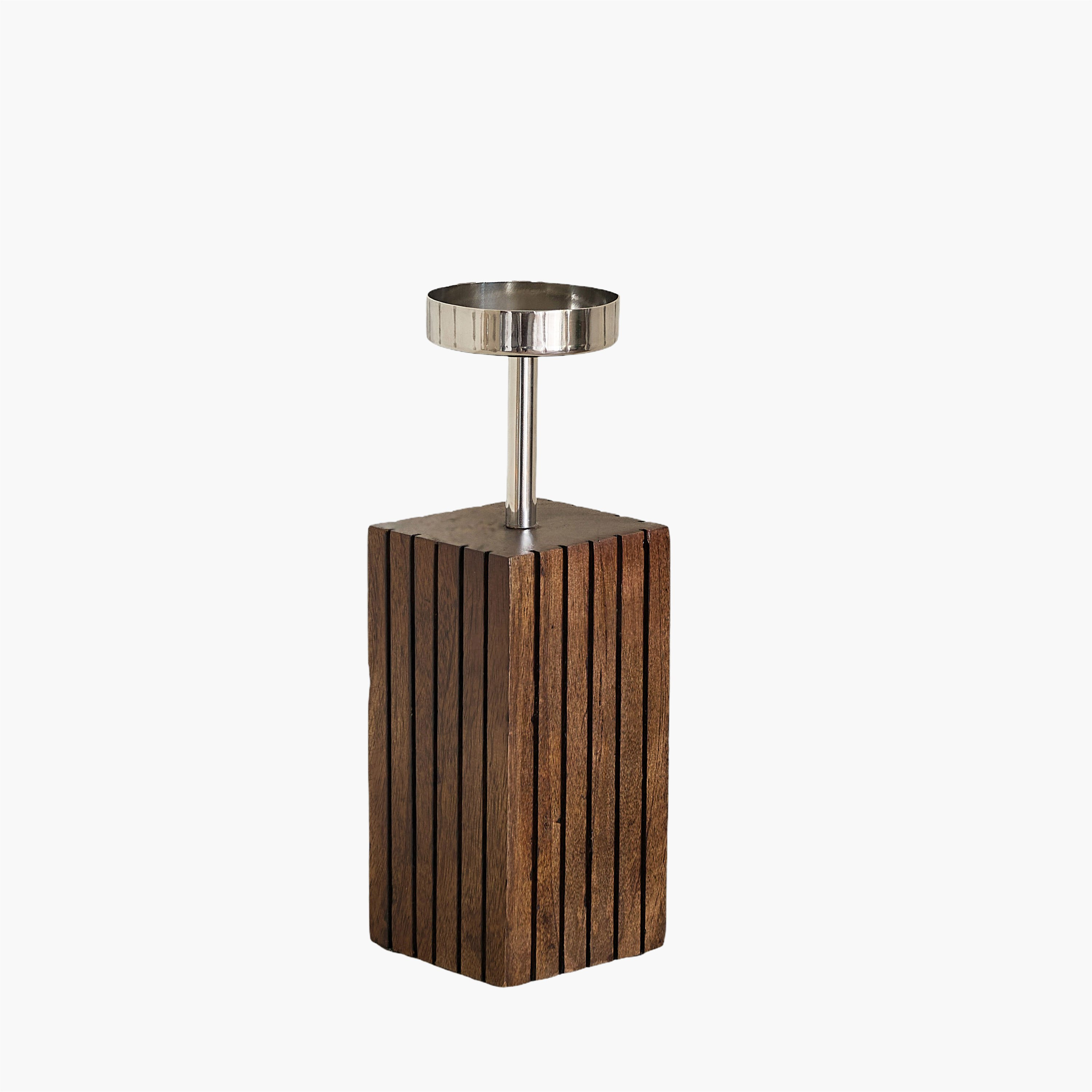 Sifat Terrano Decorative Pillar Candleholder - 10x10x28 cm-hbxlivingroom-decorandaccessories-candleholders-image-5