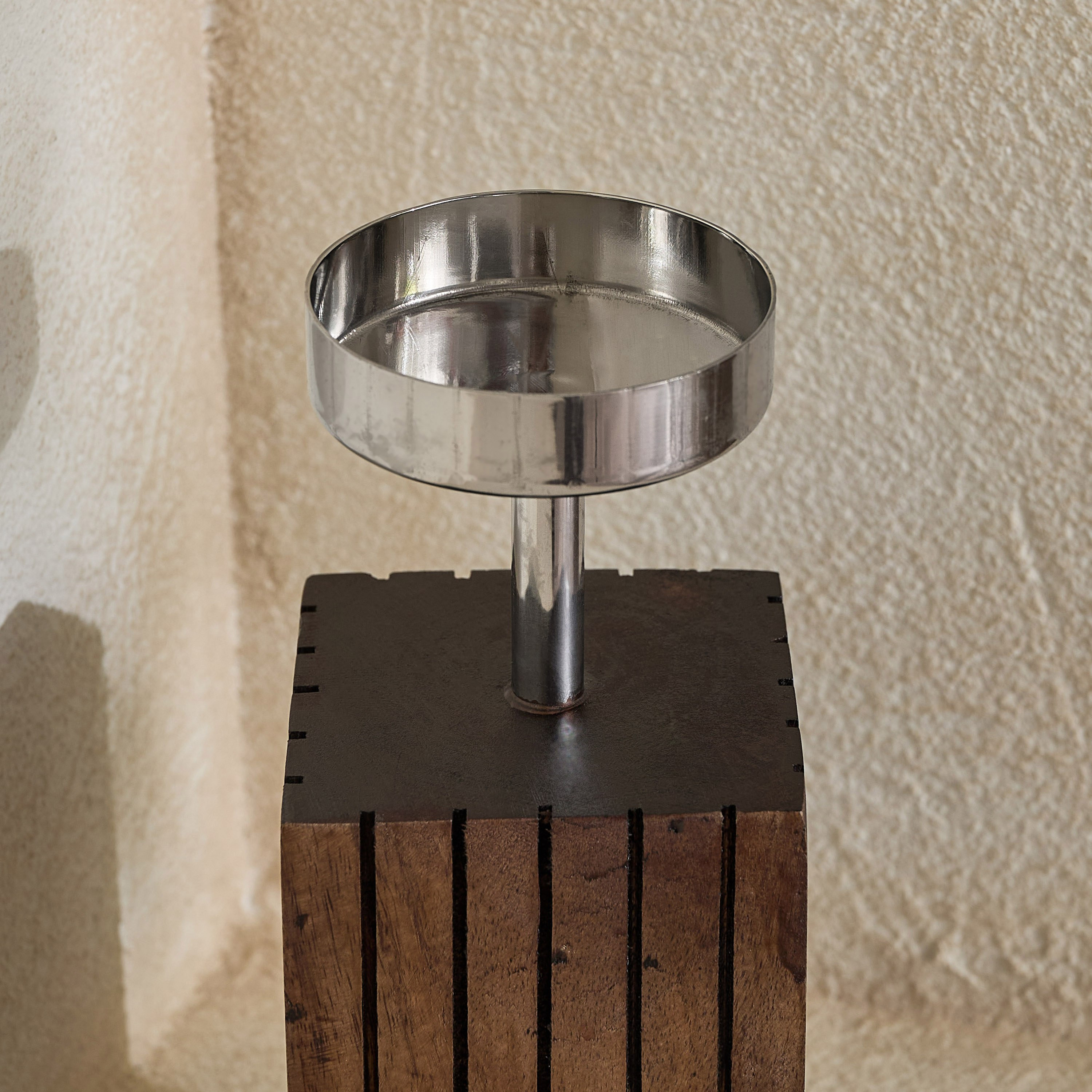 حامل شموع عمودية للديكور من صفات تيرانو - 10x10x23 سم-hbxlivingroom-decorandaccessories-candleholders-image-3